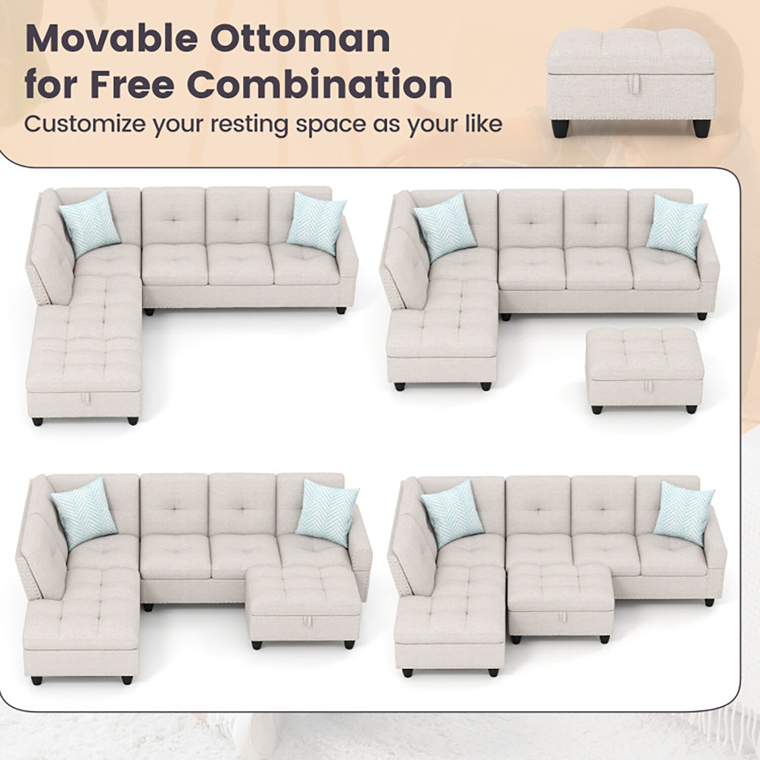 GZMR GZ-GN3013A Sofas-Loveseats - View #6