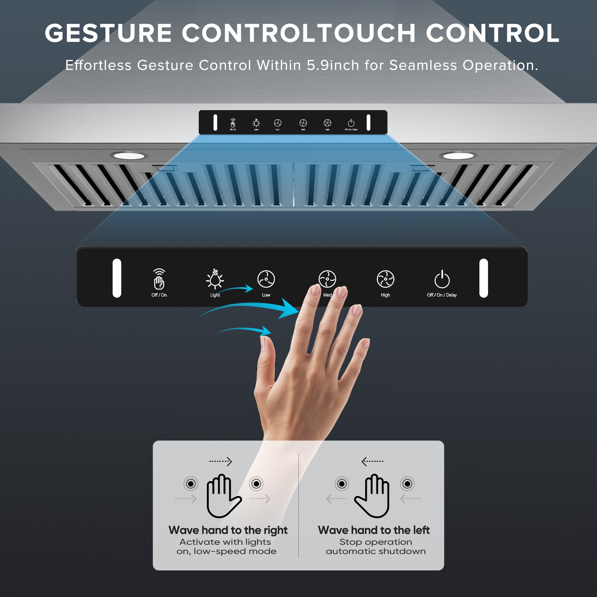 VIKIO VIKRP30-30 Wall-Mounted-Range-Hoods - View #4