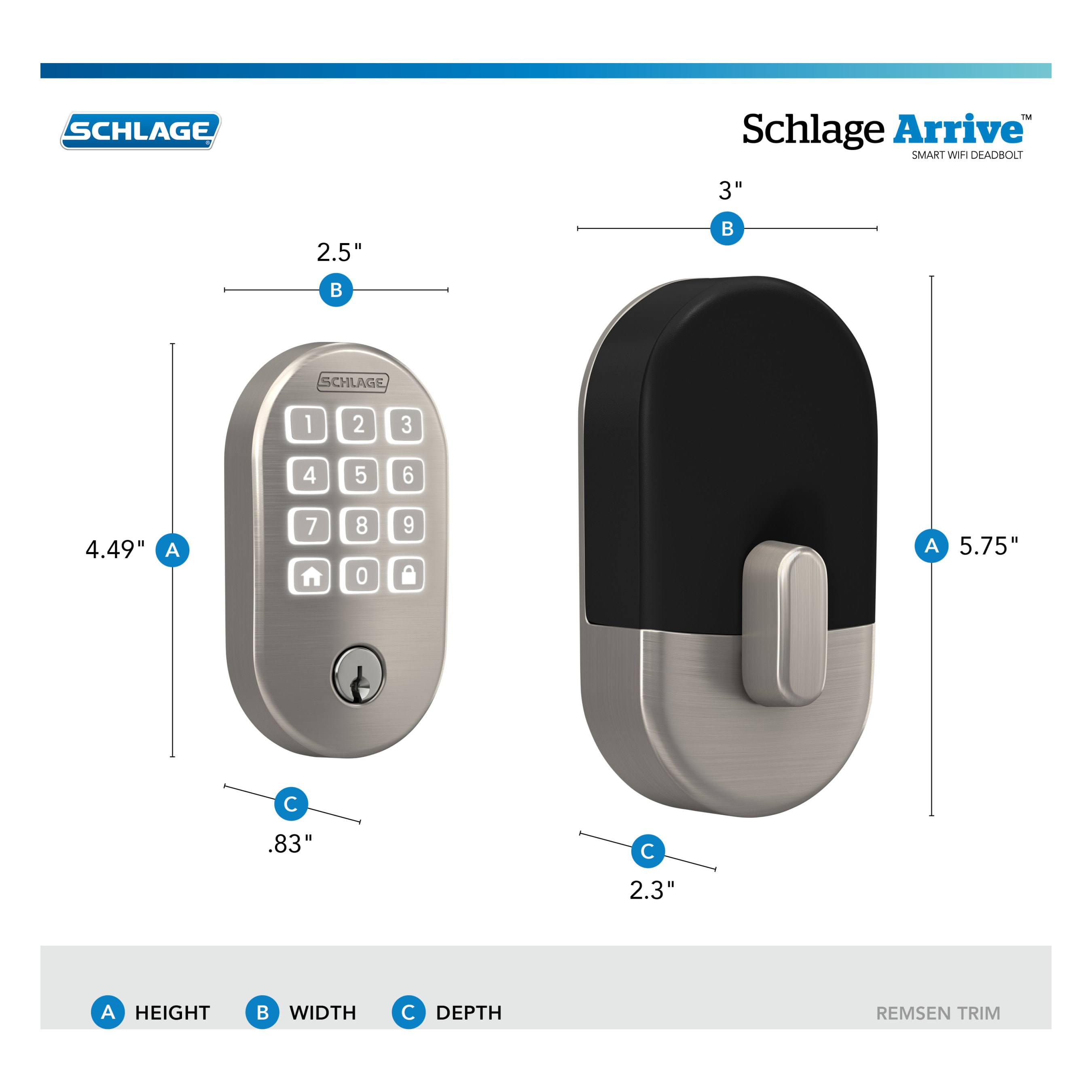 Schlage BE459WB V RMN 619 Electronic-Door-Locks - View #8