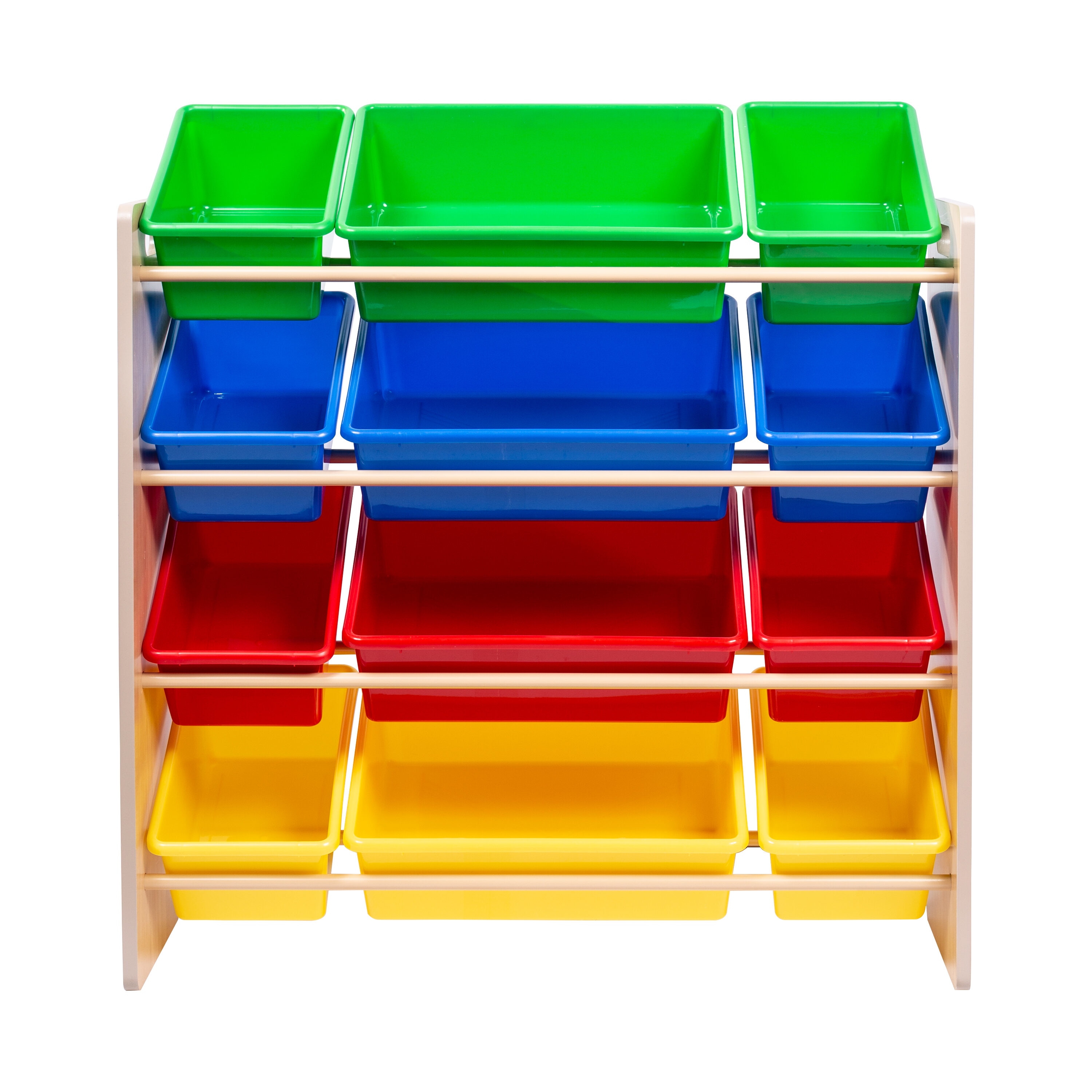 Honey-Can-Do Kids Toy Box Organizer with 12 Bins - Rectangular Shape ...