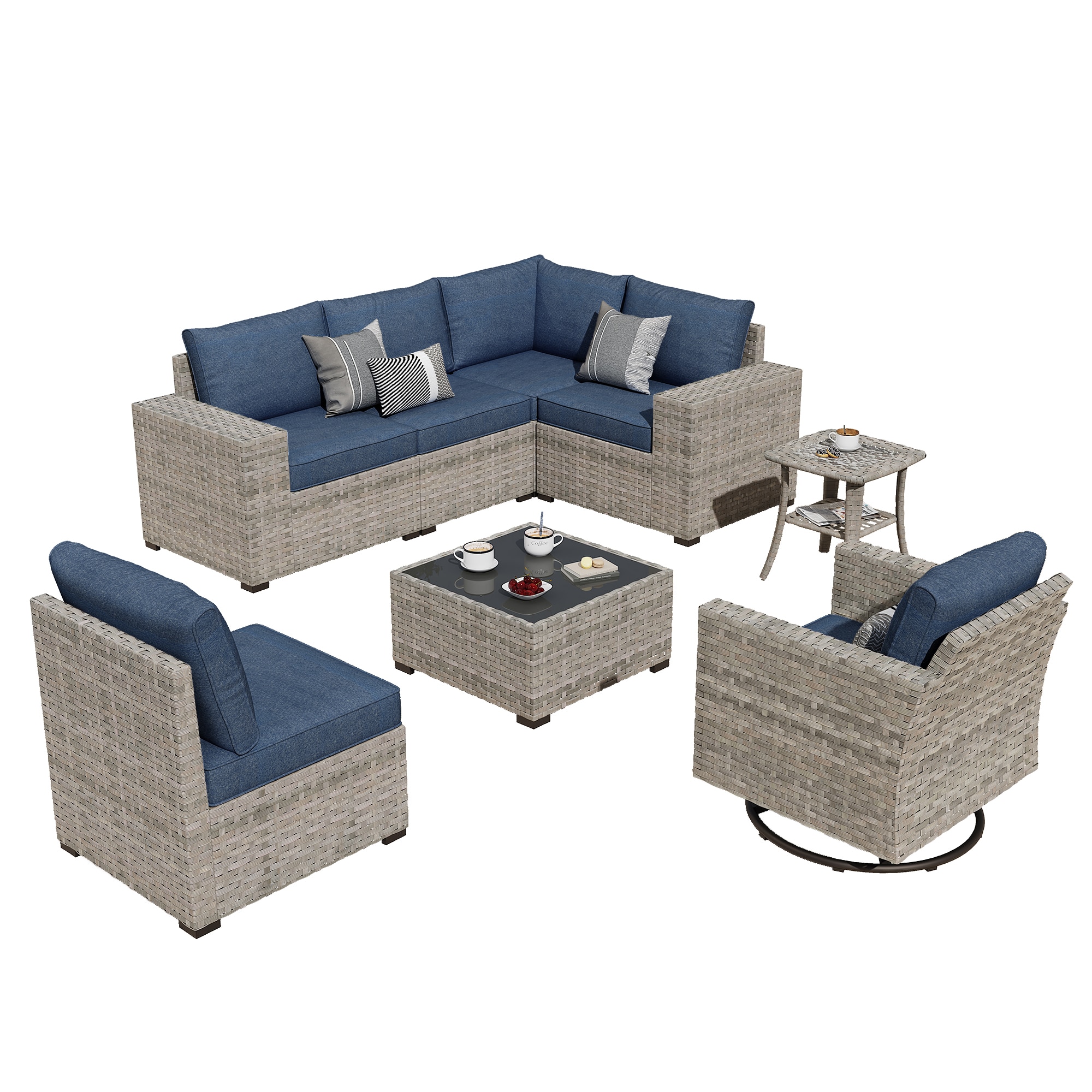 Caodoc L5-YZBBR300-8 Patio-Sofas-Daybeds - View #5