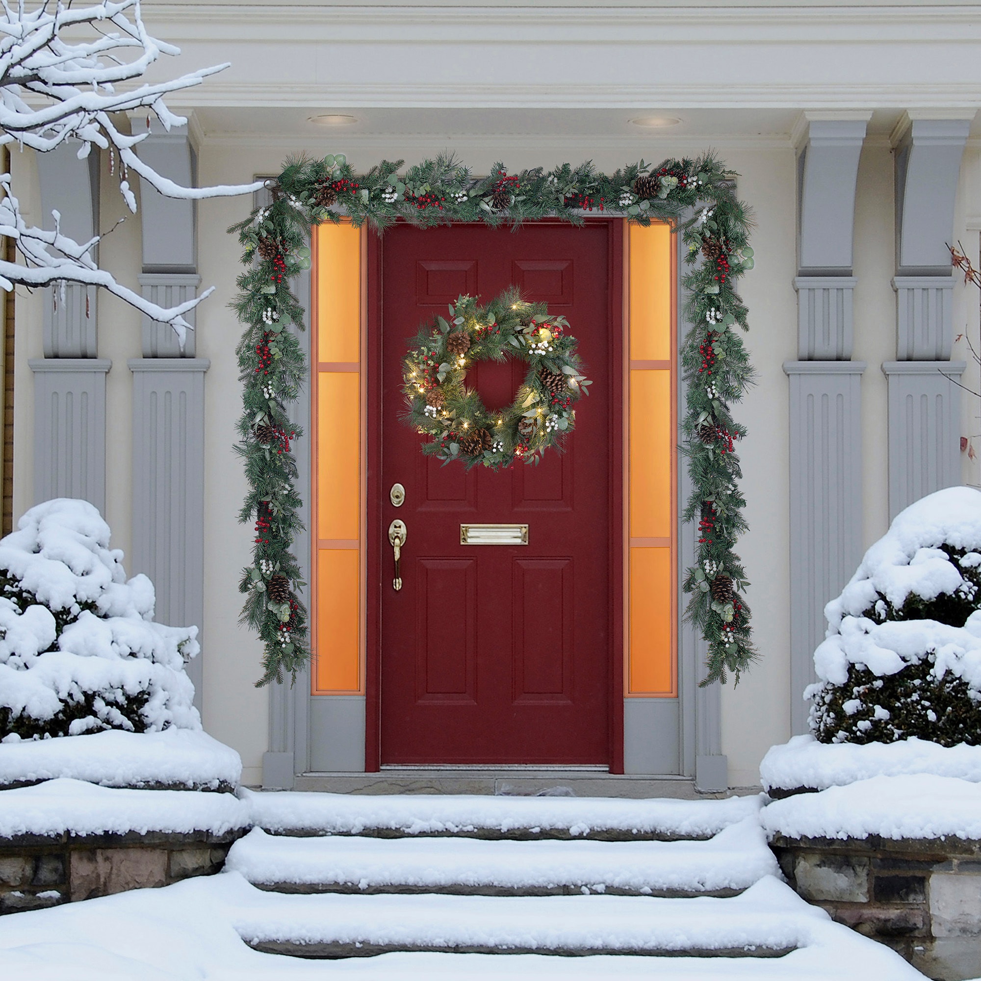 Holiday Living 26-in Pre-lit Indoor Battery-operated Multi Mixed