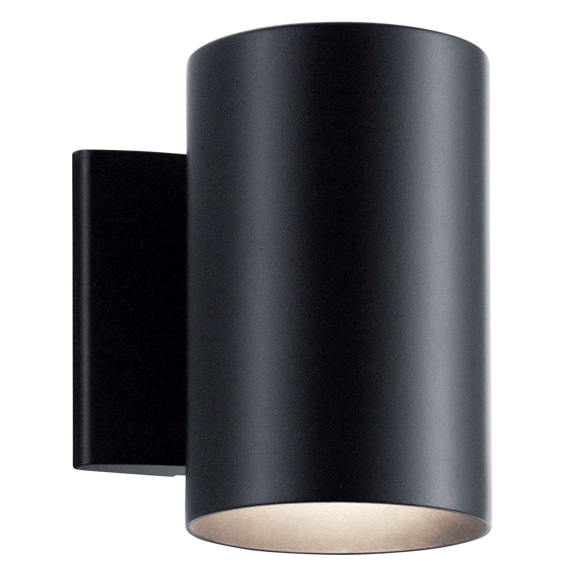 Kichler 9234BK 1 -Light 7-in H Black Hardwired Dark Sky Outdoor Wall Light