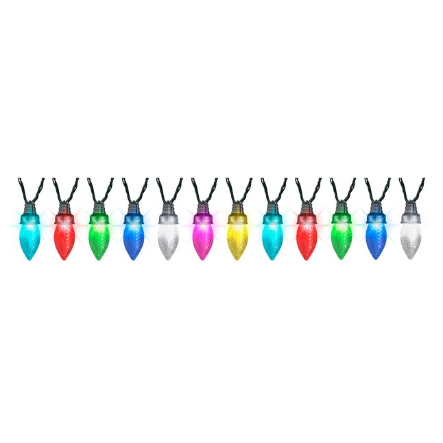 Gemmy String Lights 24-Count 23-ft Multi-Function Multicolor LED Plug-In Outdoor Christmas String Lights Gemmy String Lights 24-Count 23-ft Multi-Function Multicolor LED Plug-In Outdoor Christmas String Lights