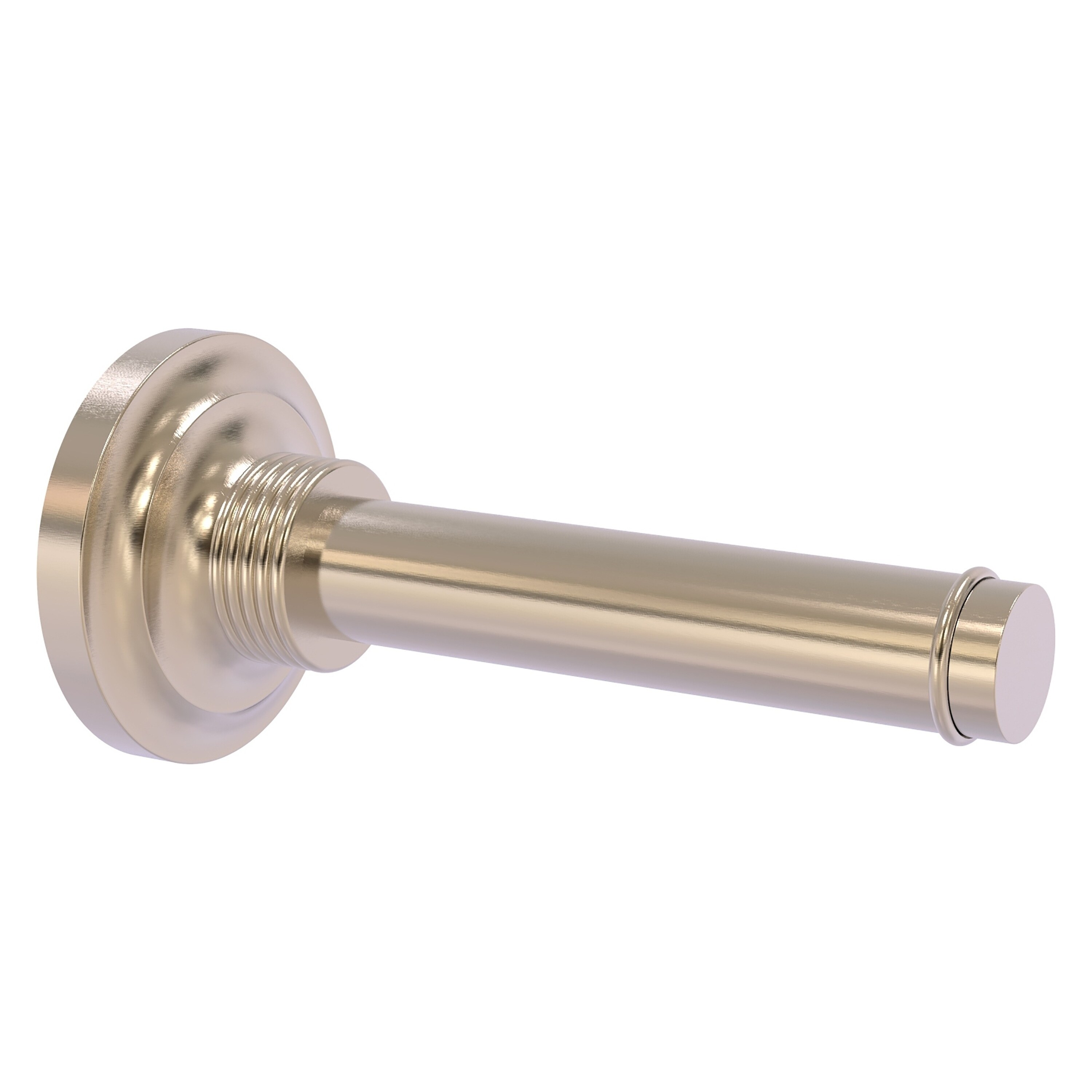 Allied Brass QN-24-1-PEW Que New Antique Pewter Wall mount Single post Toilet Paper Holder 1 -Rolls