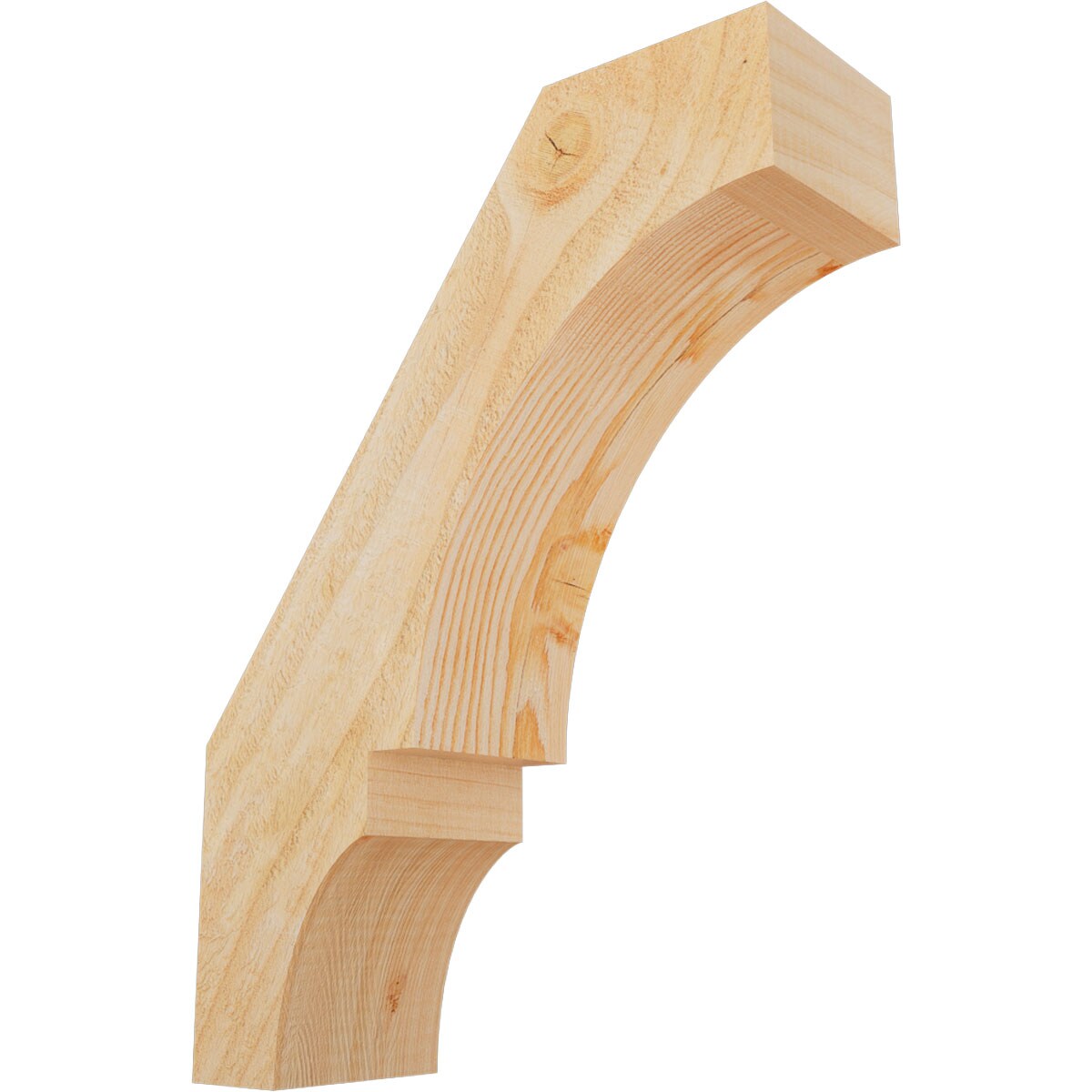 Ekena Millwork BRC04X12X16BOA00RDF 4-in x 12-in x 16-in Douglas Fir Unfinished Wood Balboa rough sawn