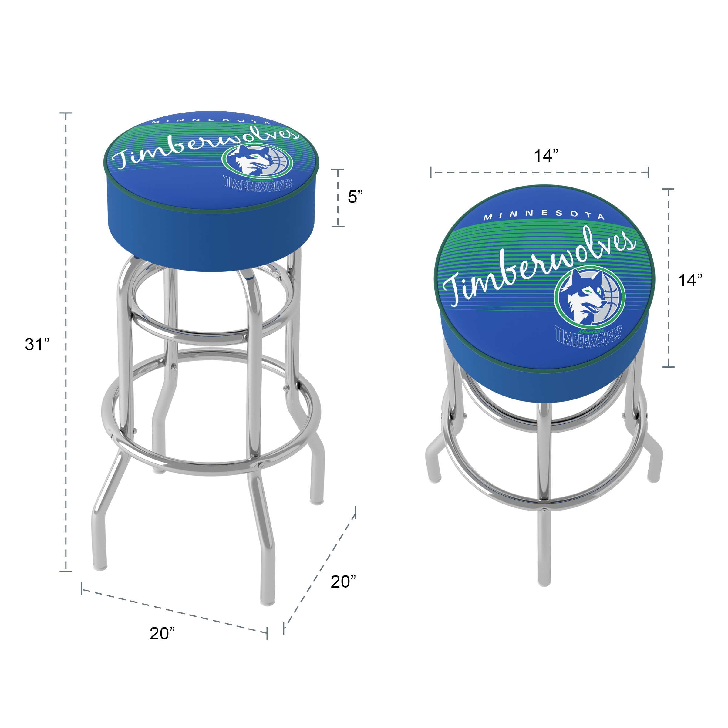 Trademark Gameroom NBA1000HC-MT-TWN stools - View #5