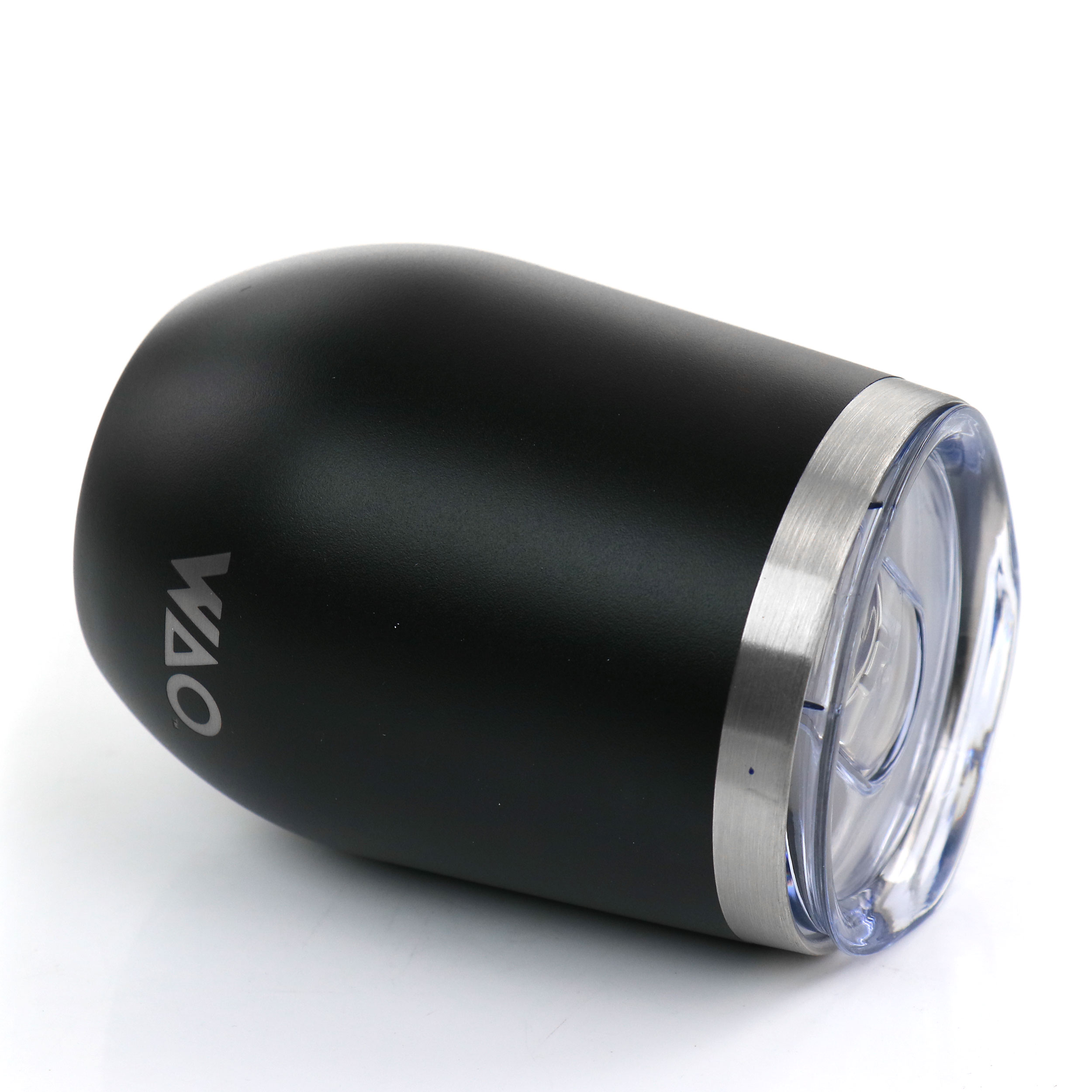 Black Stainless Steel Insulated Travel Tumbler with Acrylic Lid