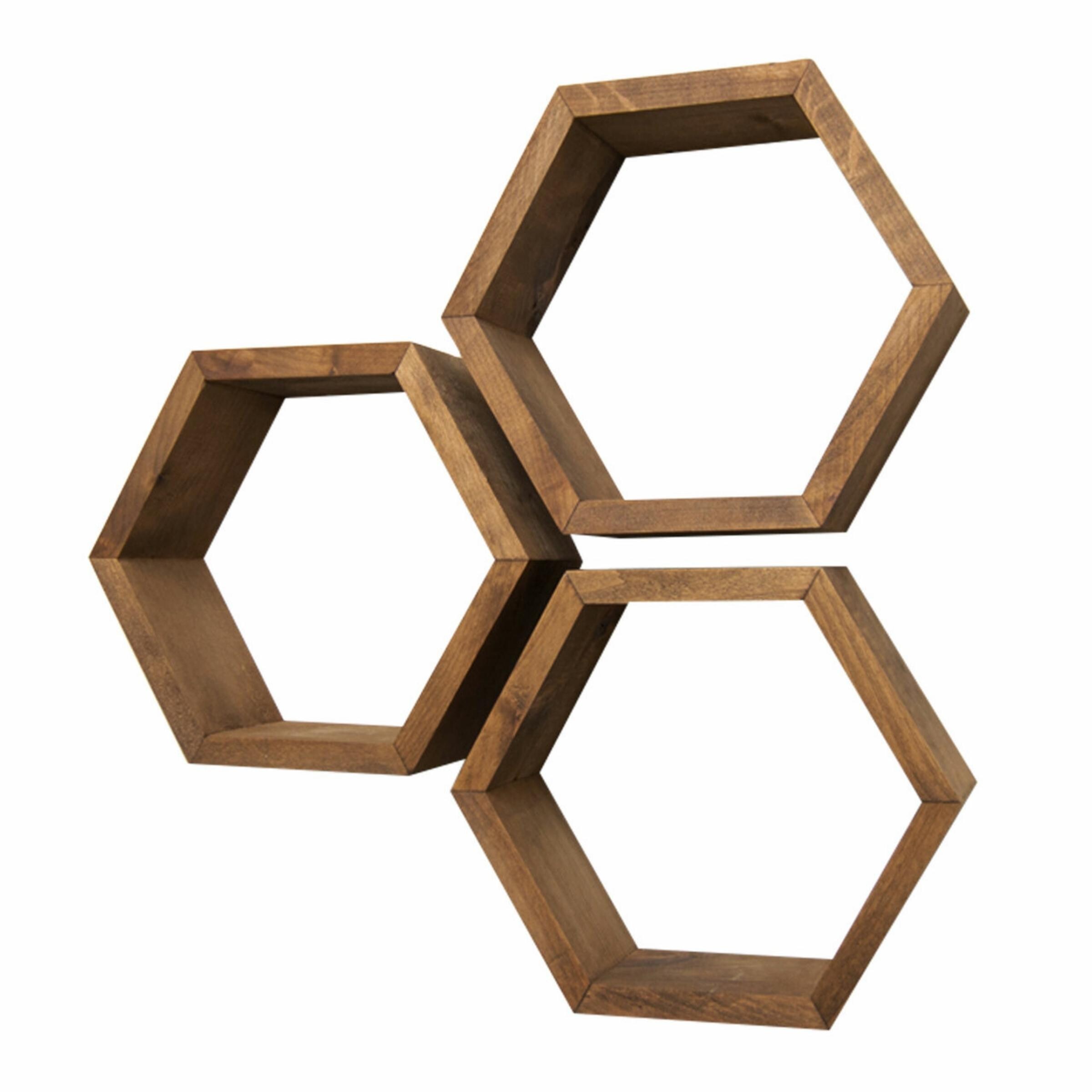 TRINITY HEX-SET3-SW Wall-Mounted-Shelving - View #4