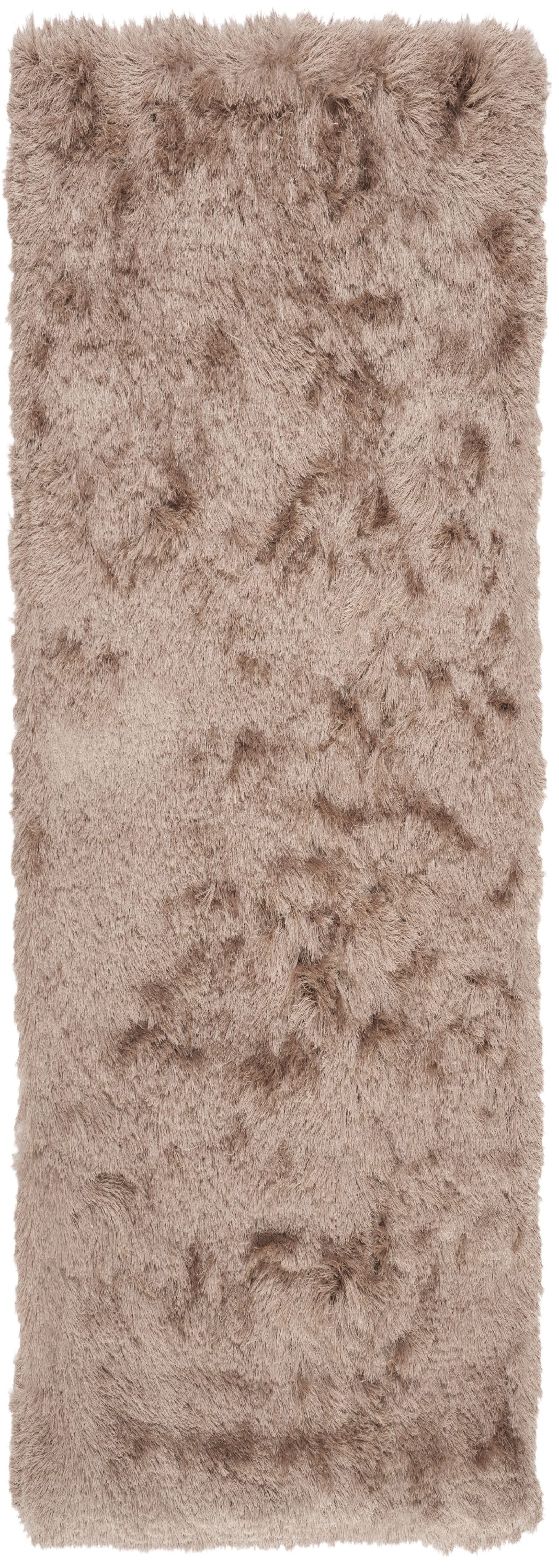 Safavieh SG511-1002-28 Paris Shag 2 x 8 (ft) Tufted Polyester Beige Rectangular Indoor Solid Runner rug