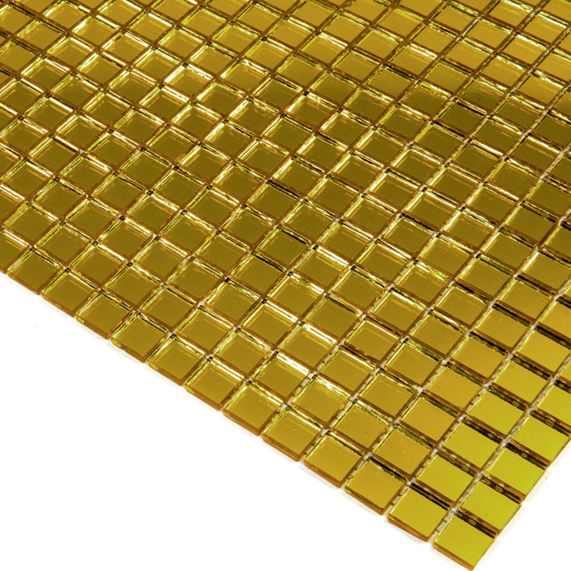 Apollo Tile Altin Silver 11-1/2-in x 11-1/2-in Glossy Glass Uniform Squares Floor and Wall Tile (18.69-sq. ft/ Carton)