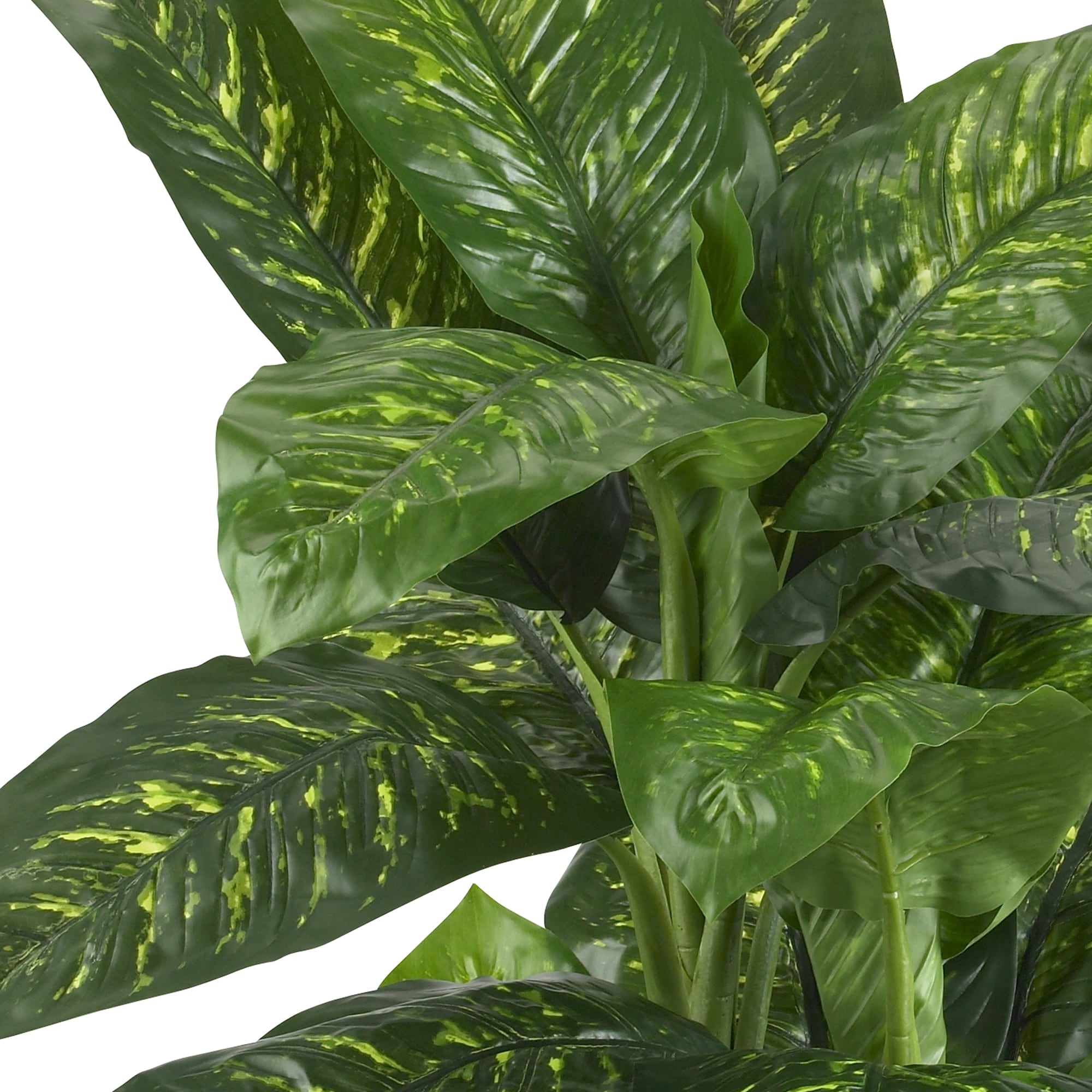 5' Green Dieffenbachia Silk Potted Floor Plant
