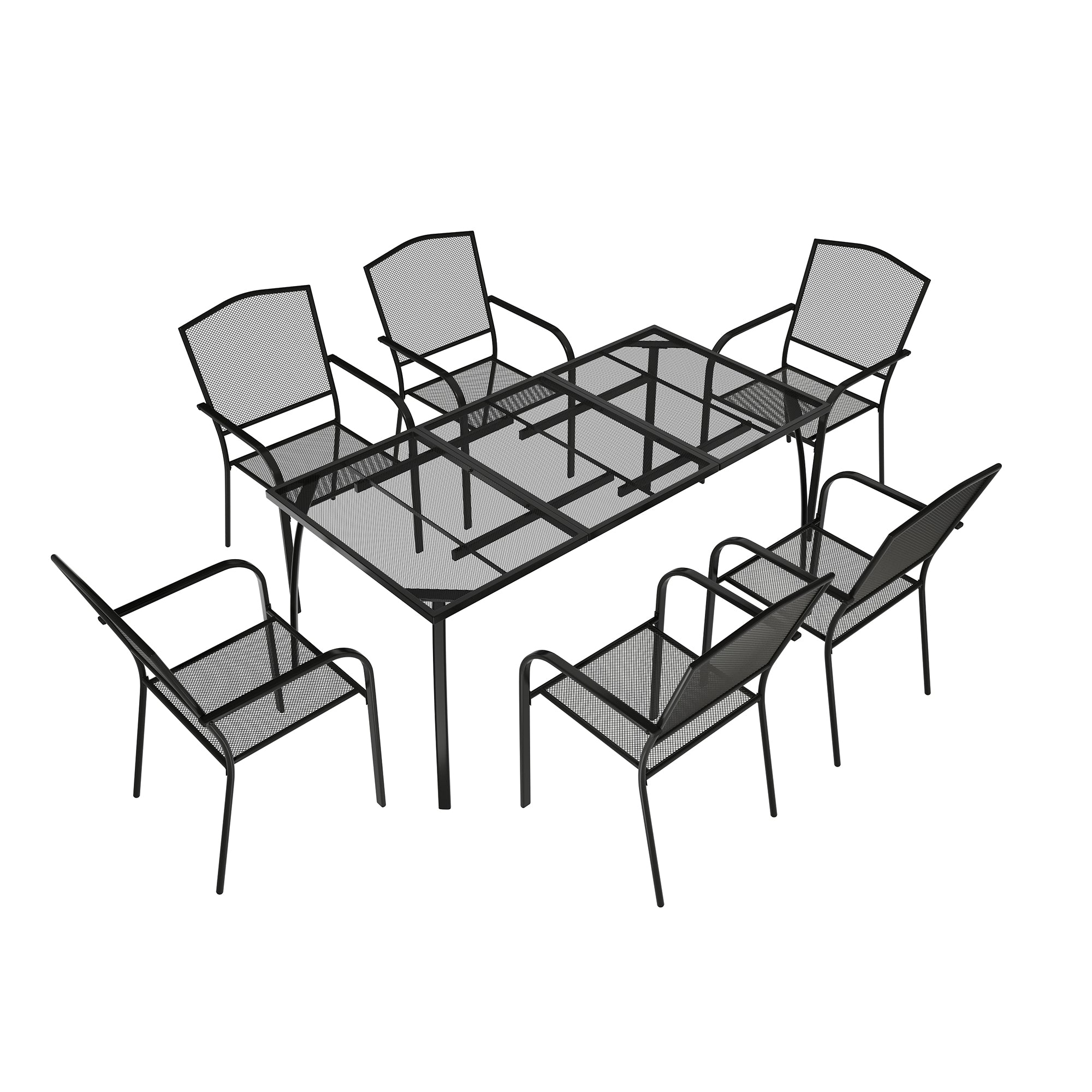 Boyel Living BL-07SL6C1TBL Patio-Dining-Sets - View #2