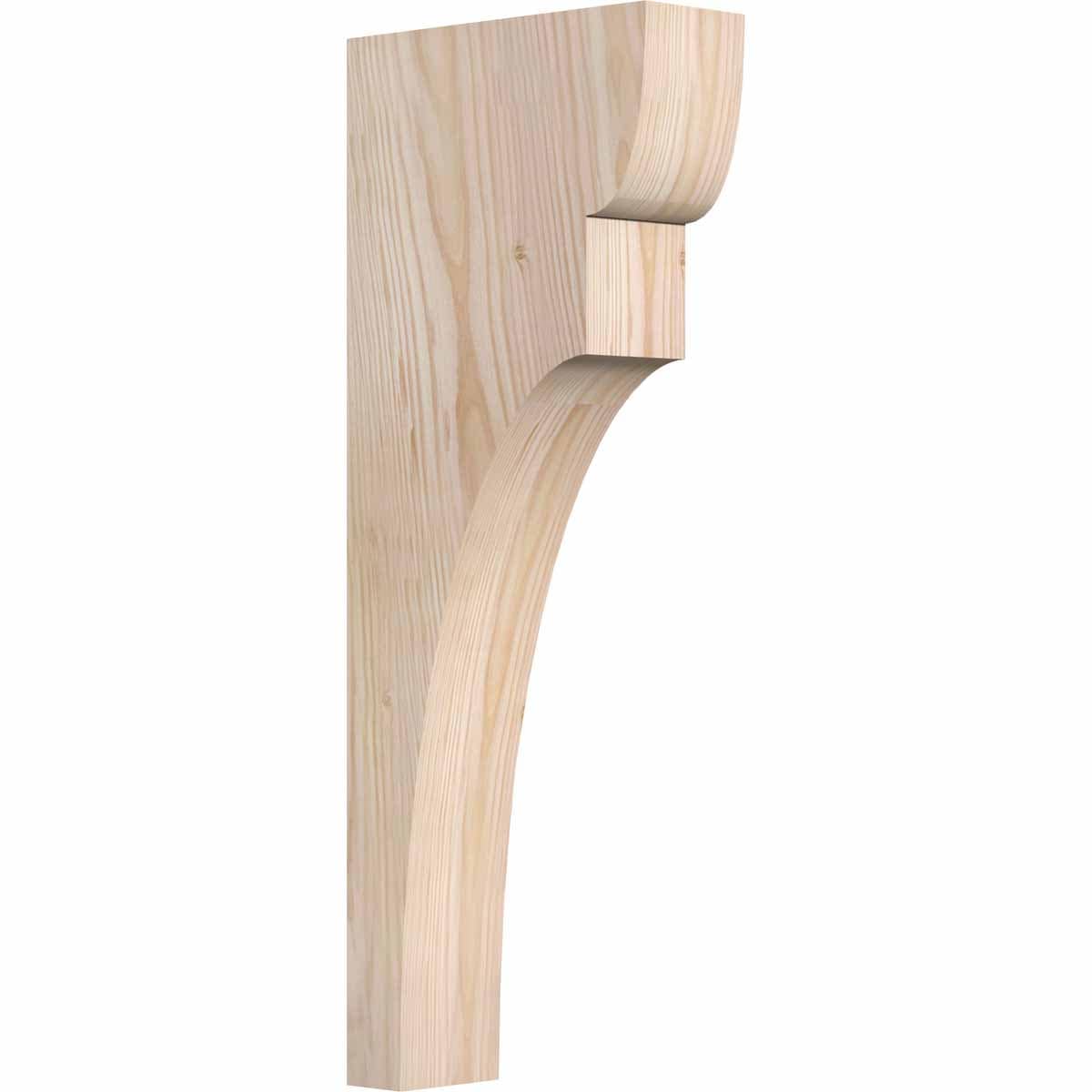 Ekena Millwork COR04X10X26YOR00SDF 3.5-in x 10-in x 26-in Yorktown Unfinished Douglas fir Wood Paintable/Stainable Corbel