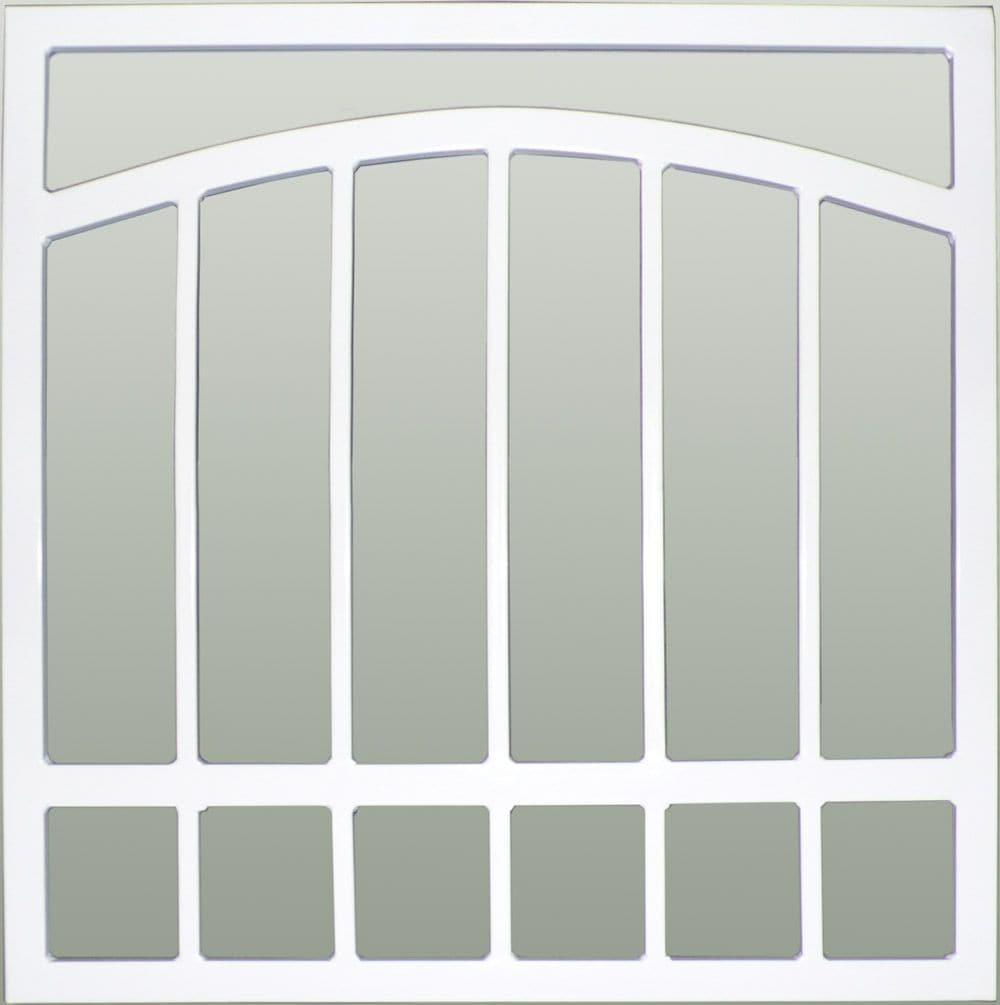 Gatehouse WA034848 Arched 48-in White Arched Window Security Bar