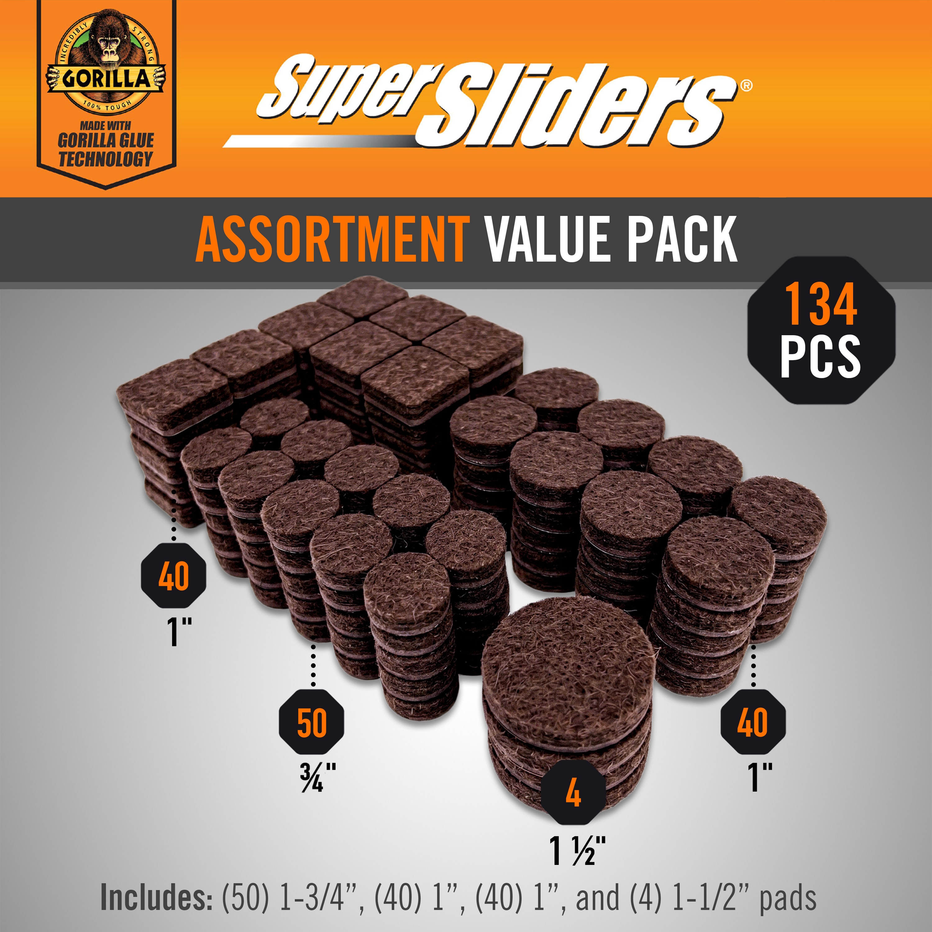 Super Sliders 4110724BG Felt-Pads - Thumbnail View #3