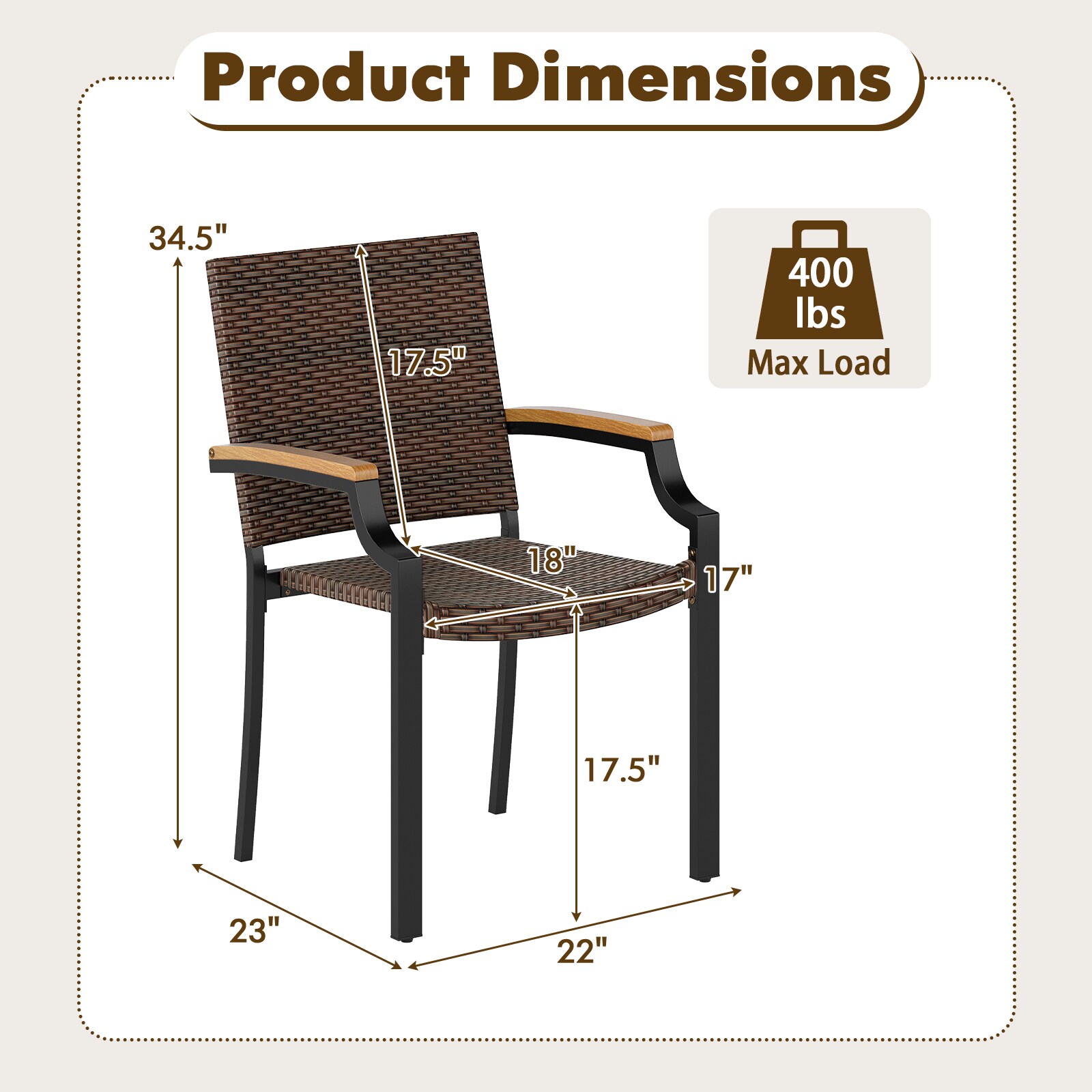 CALVON WMH-PA758 Patio-Chairs - View #2