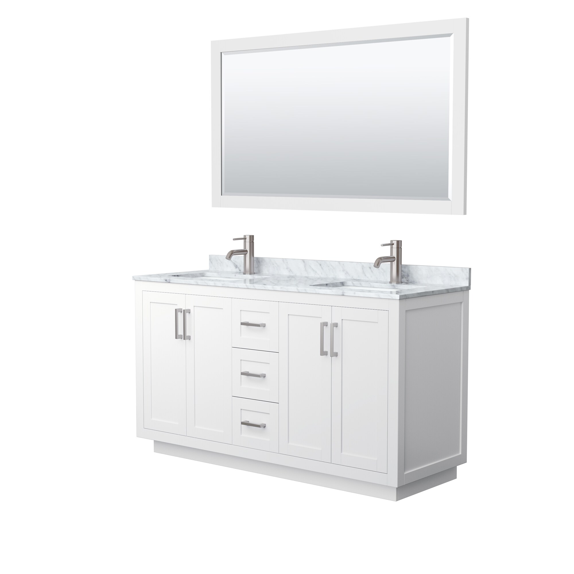 Wyndham Collection WCF292960DWHCMUNSM58 Bath-Vanity-Combo - View #2