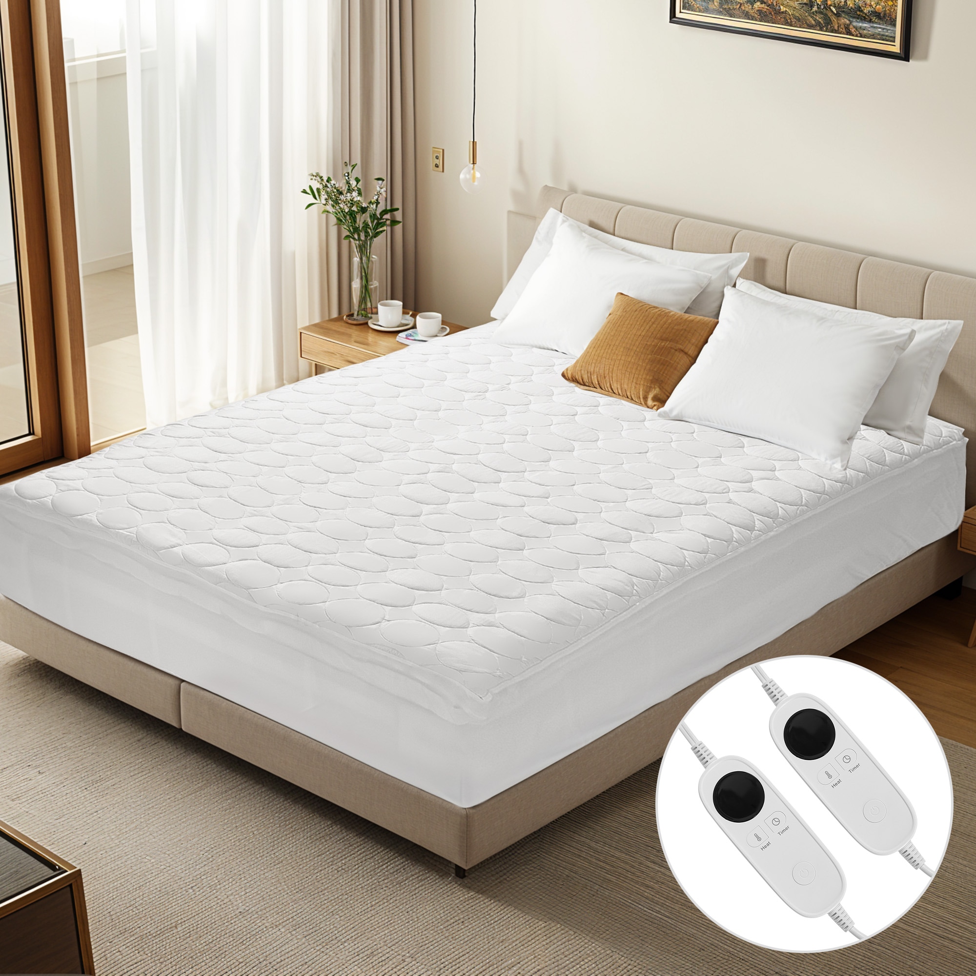 Outlets King Size Heated Mattress Pad