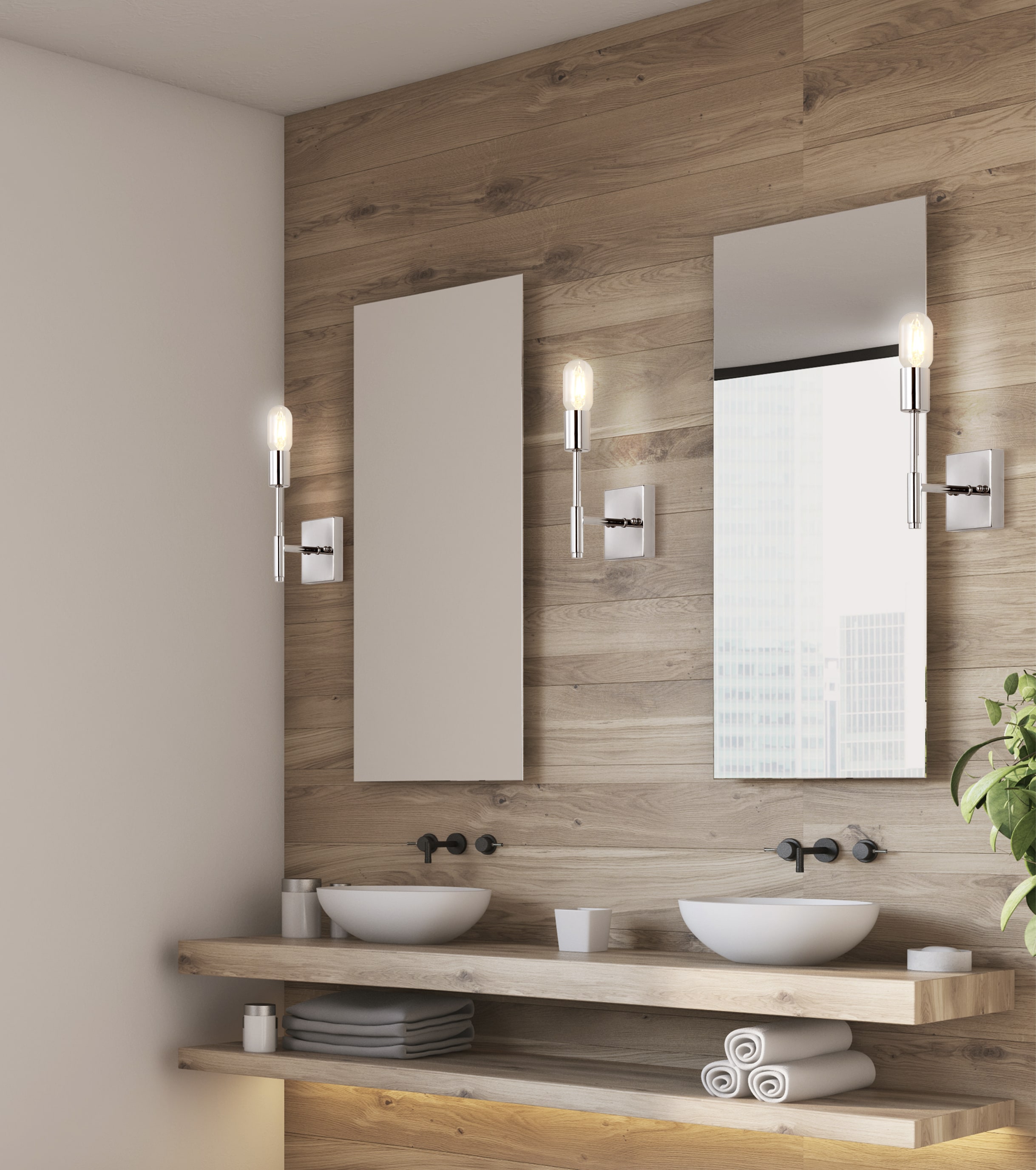 Turing 11.75'' Chrome Polished LED Wall Sconce for Versatile Placement