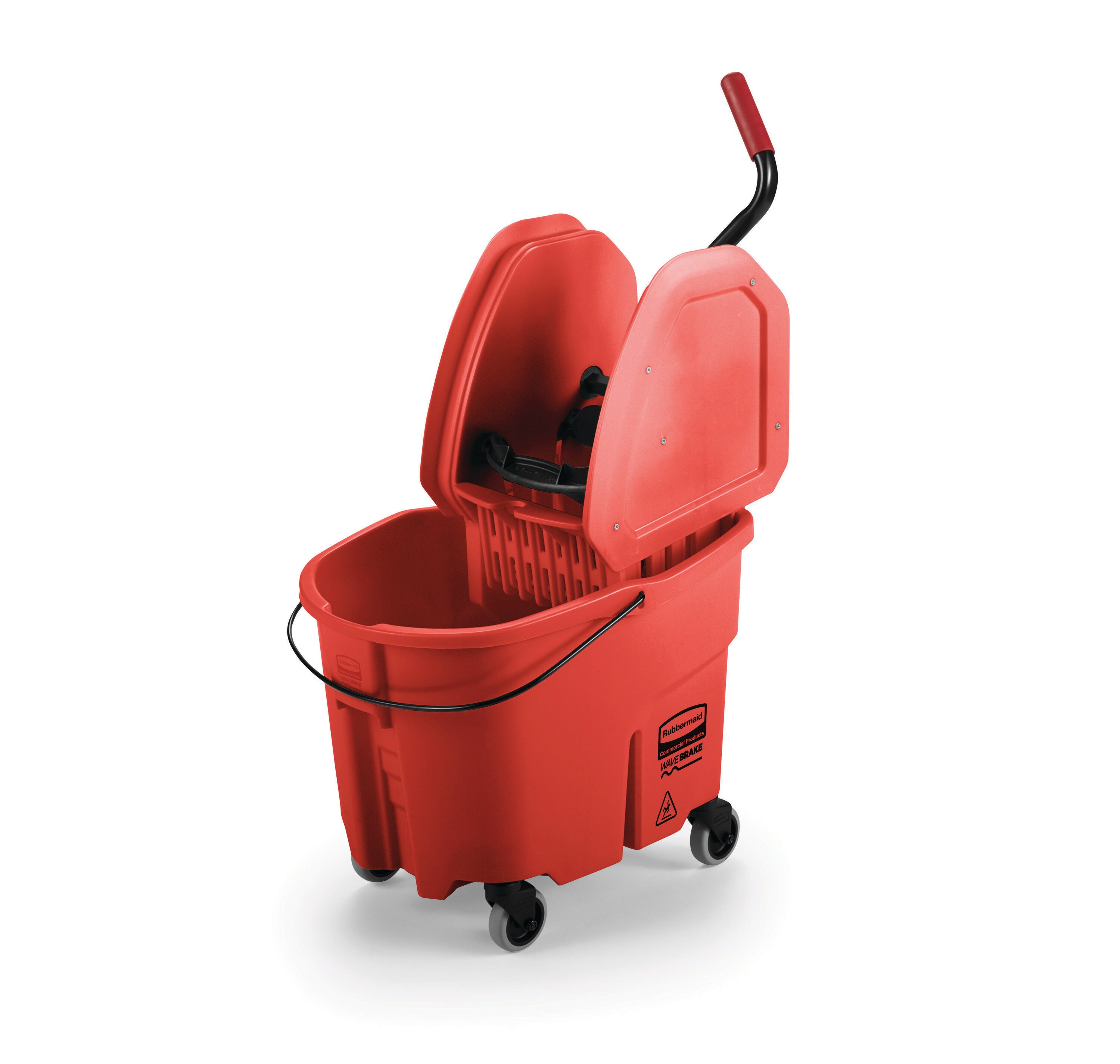 Rubbermaid Commercial Products WaveBrake 4.5 Gal. Red Plastic