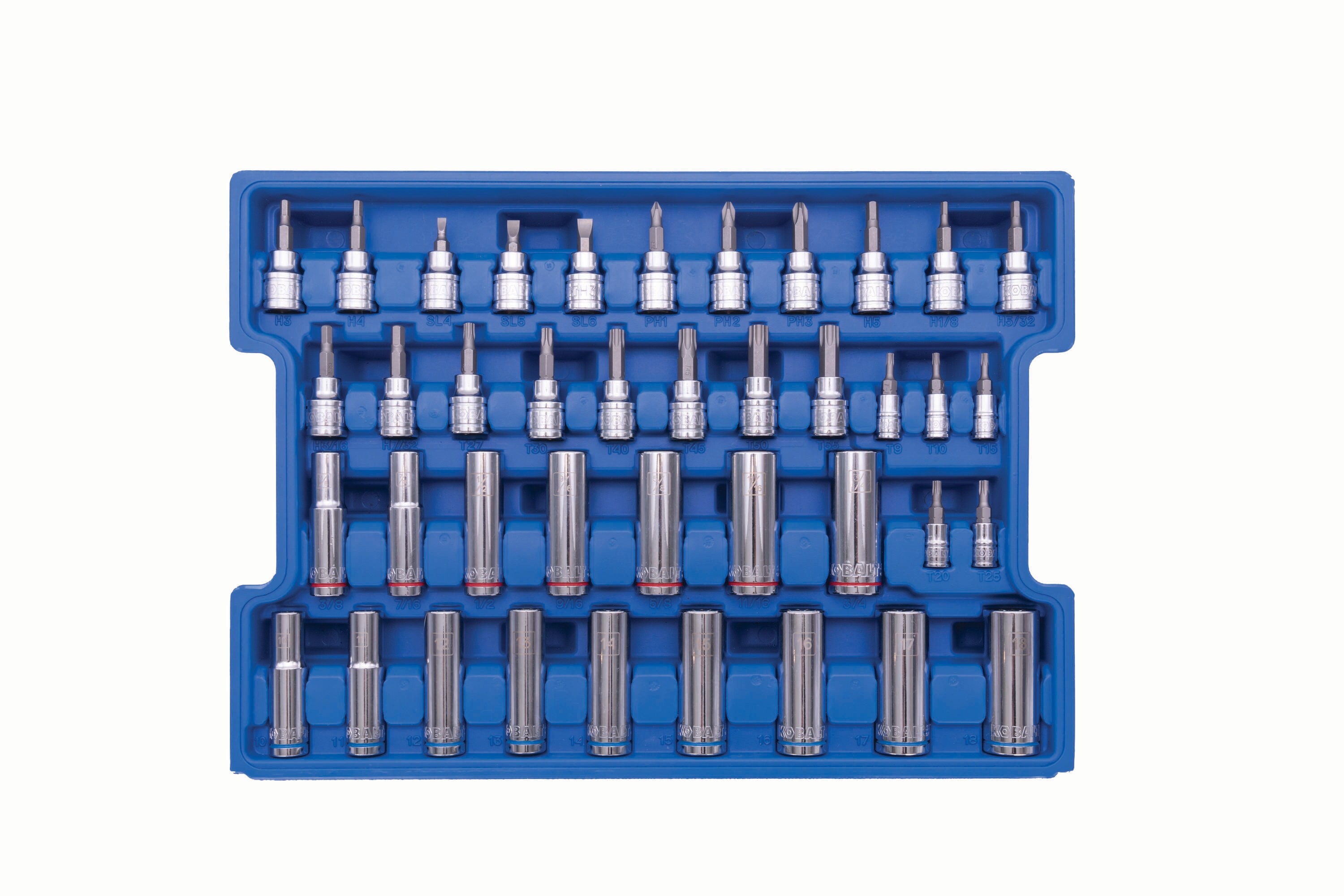 Kobalt 250-Piece Standard (SAE) and Metric Polished Chrome Mechanics Tool Set with Hard Case