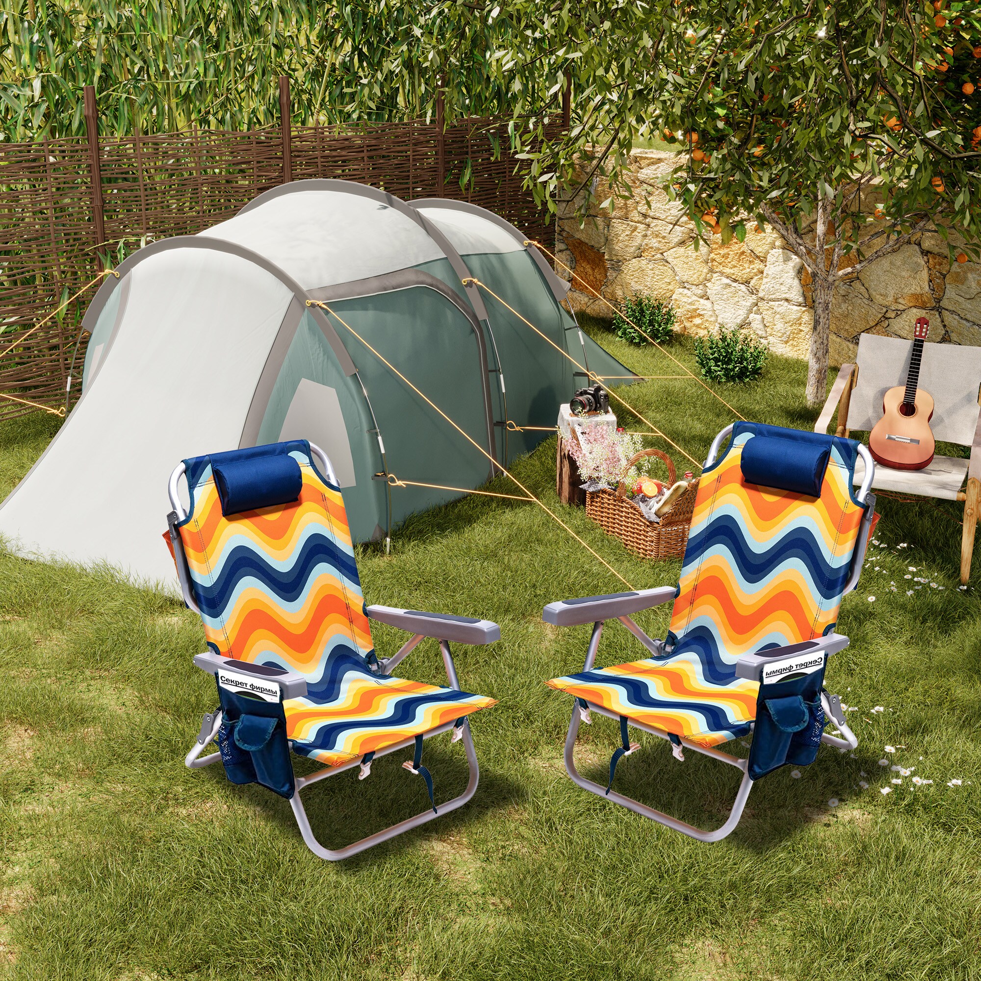 Clihome CL-P2AC1168ROG2 Beach-Camping-Chairs - View #2