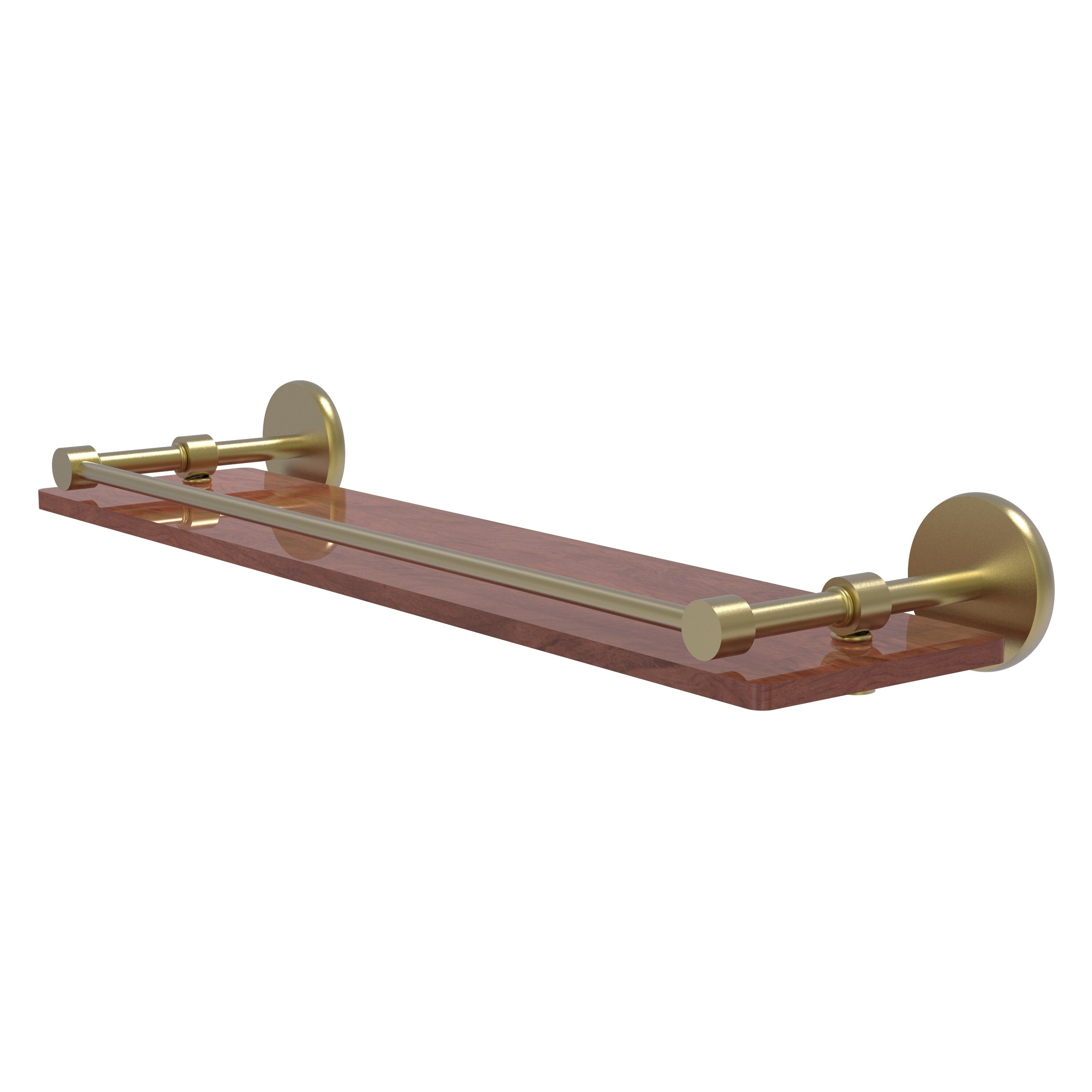 Allied Brass P1000-122-GL-IW-SBR Prestige Skyline Satin Brass Wall mount Bathroom Shelf ( 22-in x 3-in x 5-in )