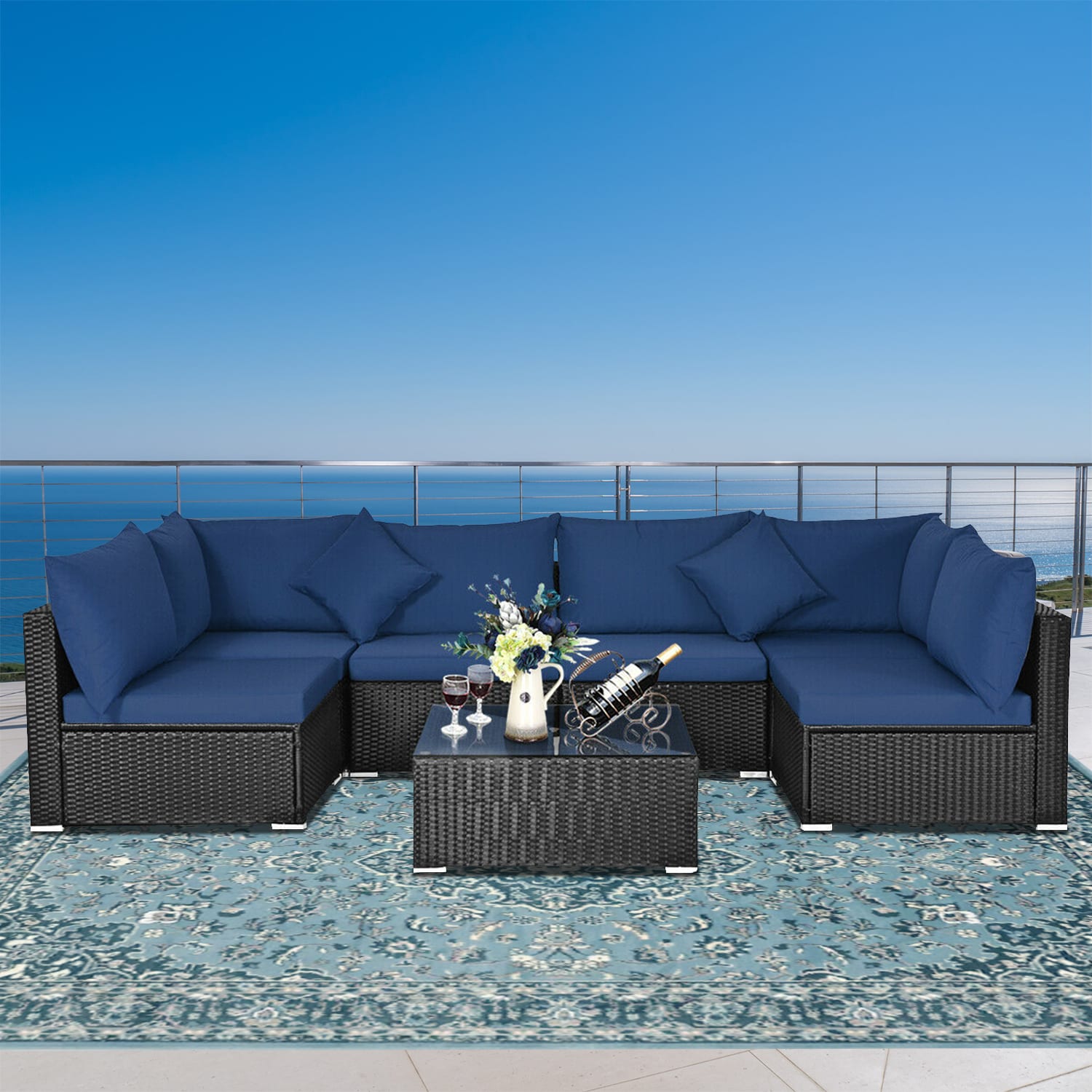 Forclover CBE-7PS0014NY Patio-Conversation-Sets - View #3
