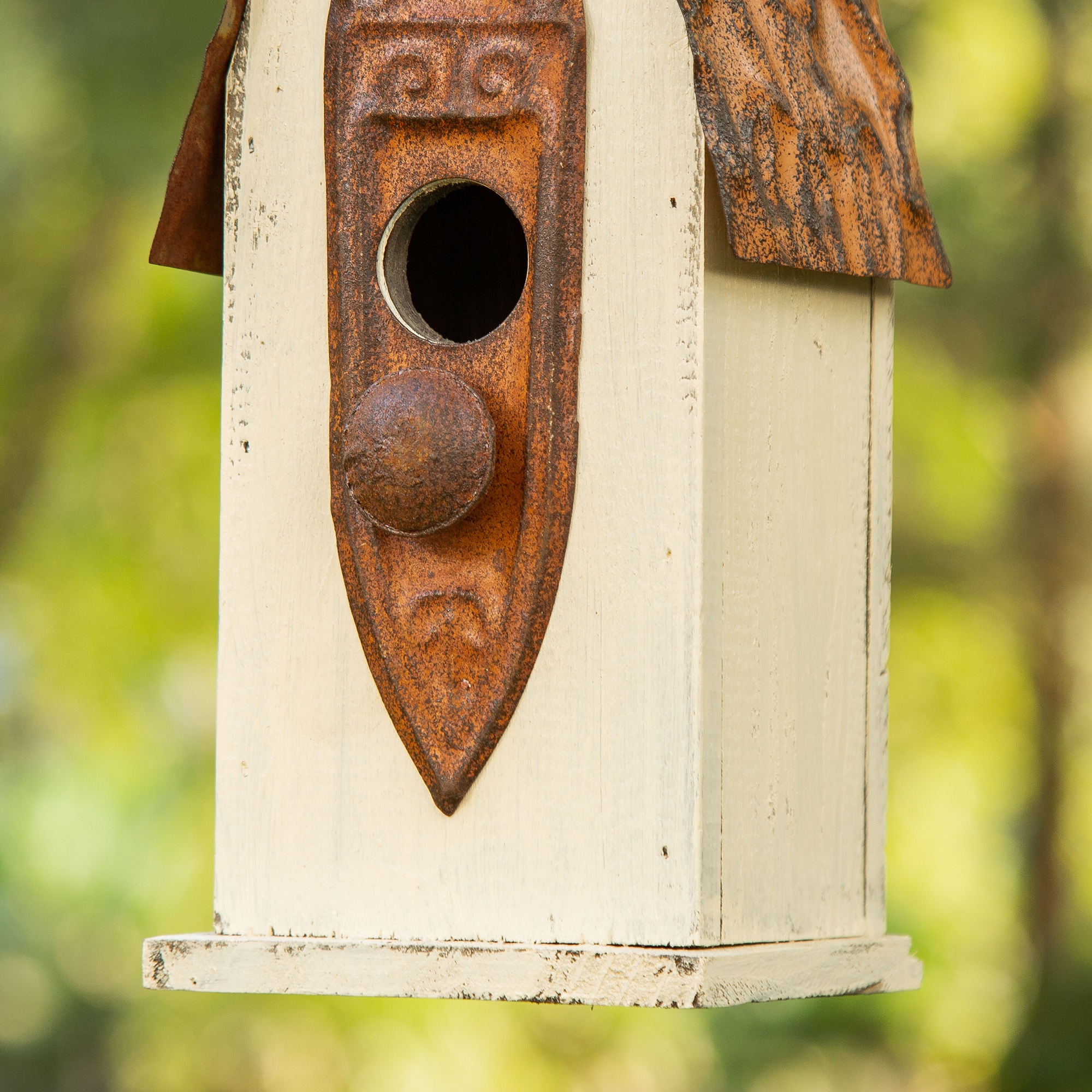 Glitzhome 13.25-in H Multi Wood Decorative Bird House in the Bird ...