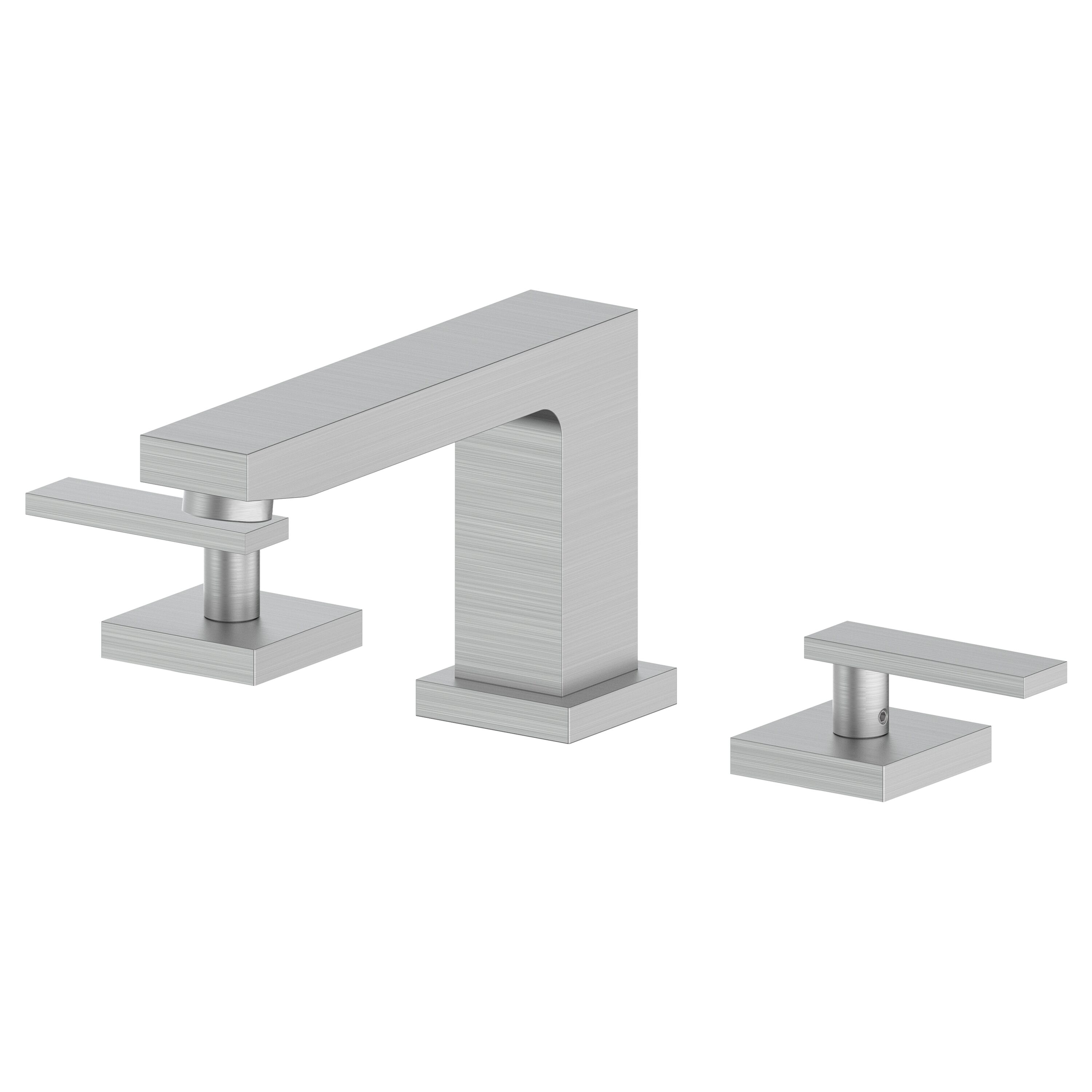 ZLINE KITCHEN & BATH CBY-BF-BN Crystal bay Brushed Nickel Widespread 2-handle Low-arc Residential Handle Bathroom Sink Faucet with Drain