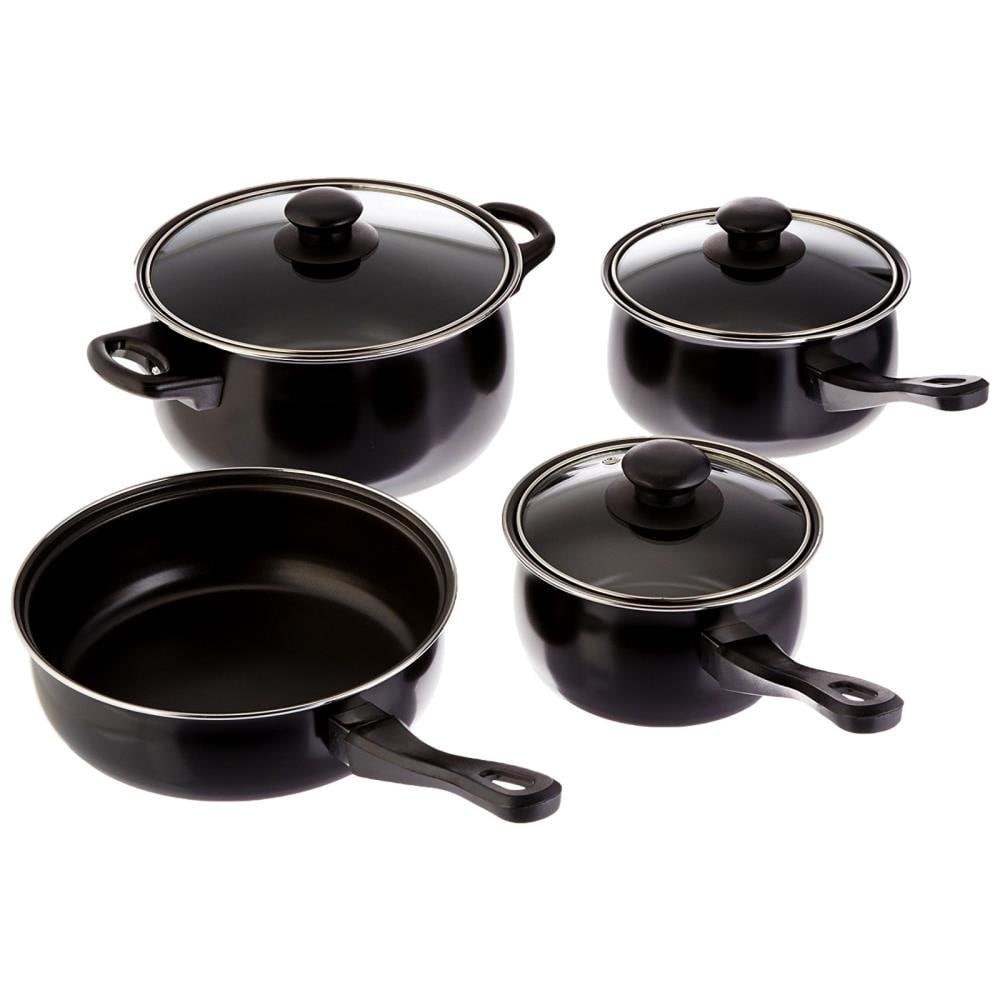 Gibson Home 84986675M 7 -Piece Chef Du Jour 10-Inches Aluminum Cookware set with Lid
