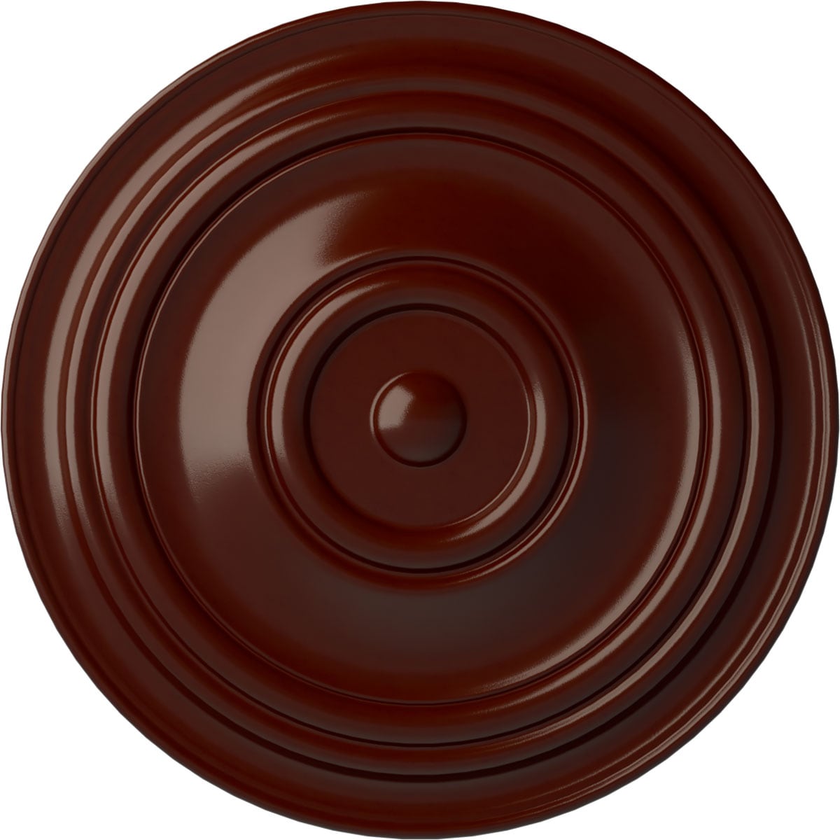 Ekena Millwork CM31TRBMF Traditional 31.5-in W x 31.5-in L Painted Brushed Mahogany Polyurethane Whole Ceiling Medallion