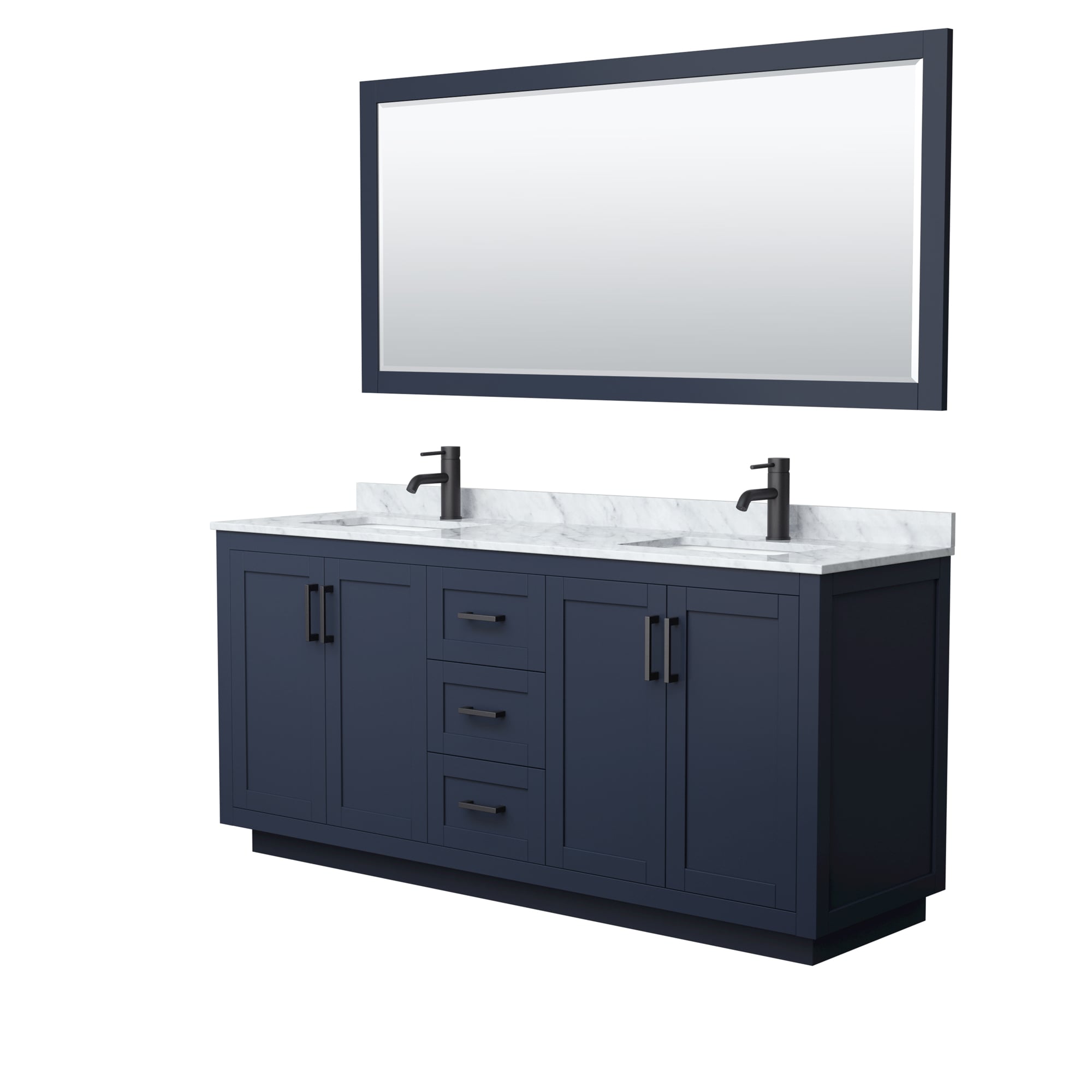Wyndham Collection WCF292972DBBCMUNSM70 Bath-Vanity-Combo - View #2