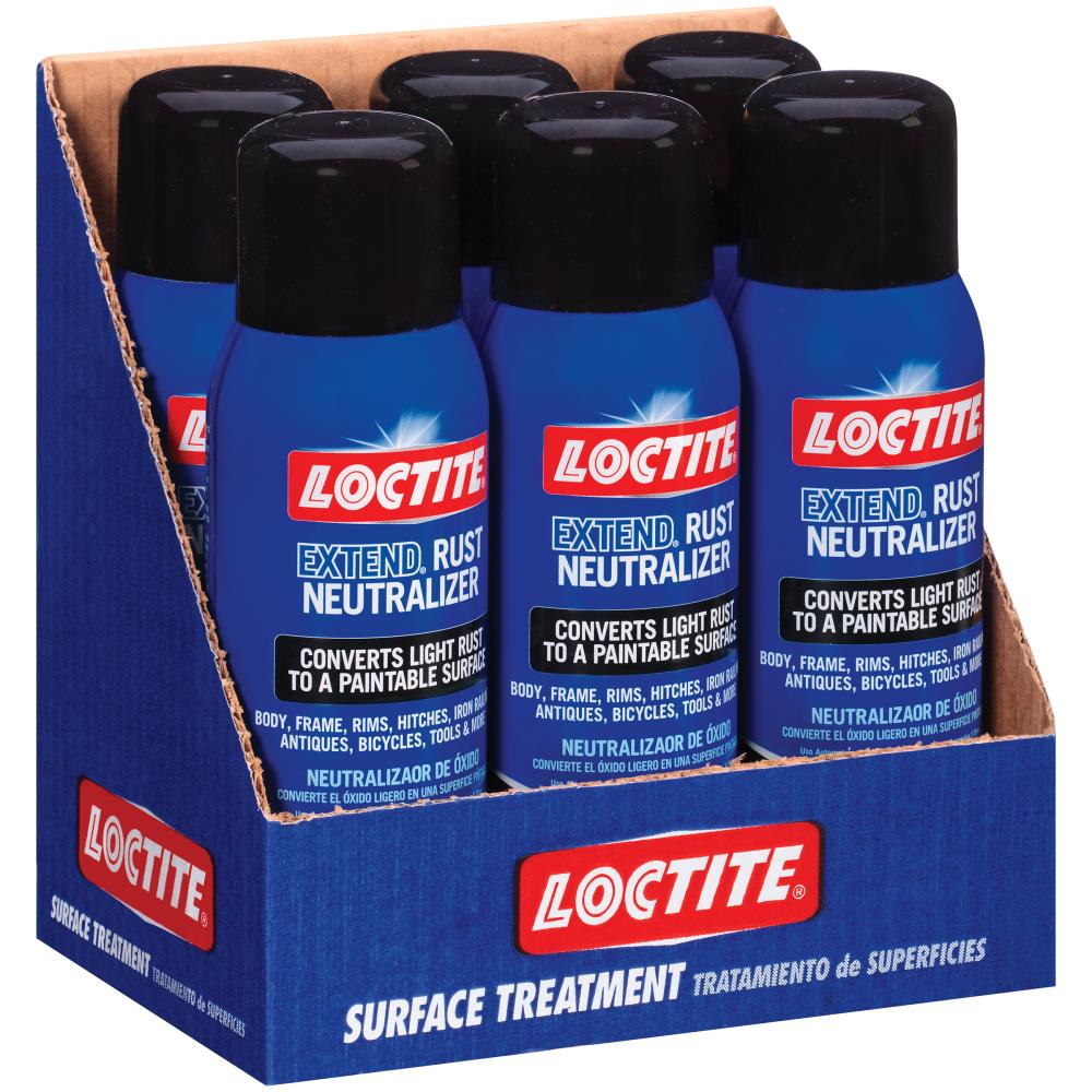 (6) LOCTITE 633877 10.2 Oz EXTEND Rust Neutralizer Treatment Converter Spray
