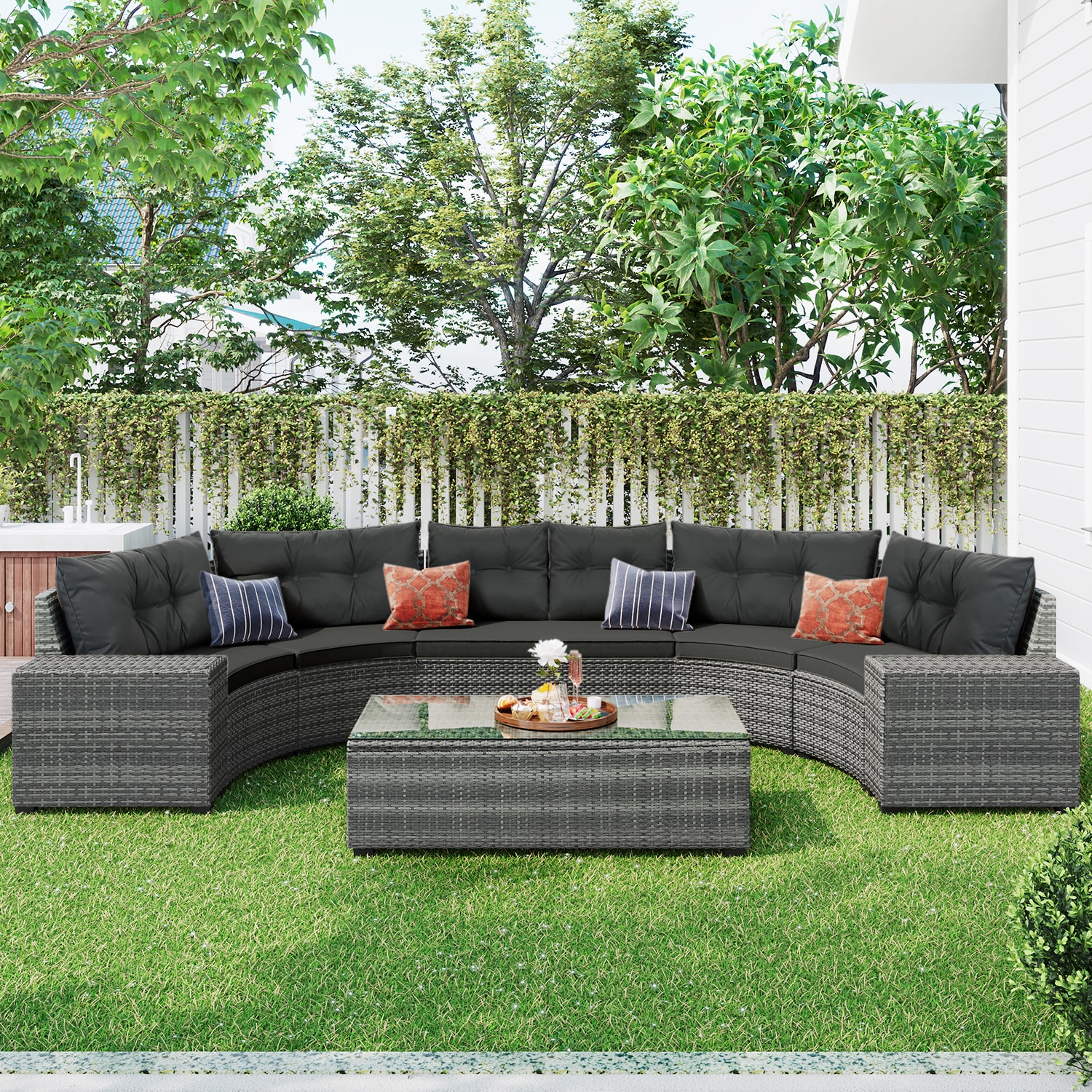 SINOFURN SYA380187GY Patio-Sofas-Daybeds - View #10