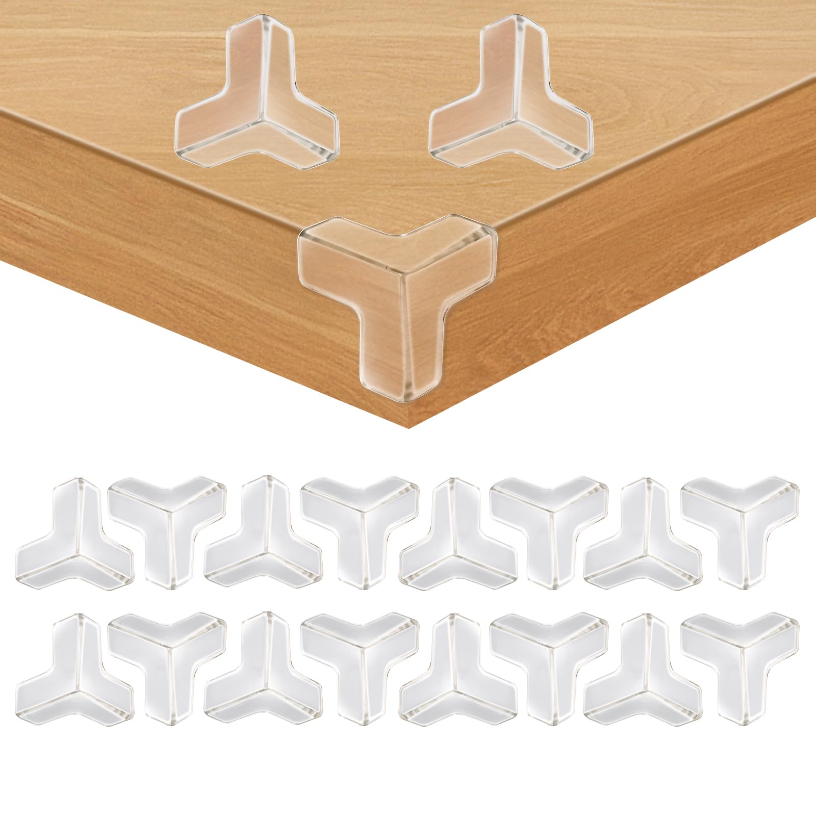 DYRCJ  16 Corner Protector Baby T Shape Table Protectors Clear Corner Protectors for Furniture Baby Safety Guards durable home and garden
