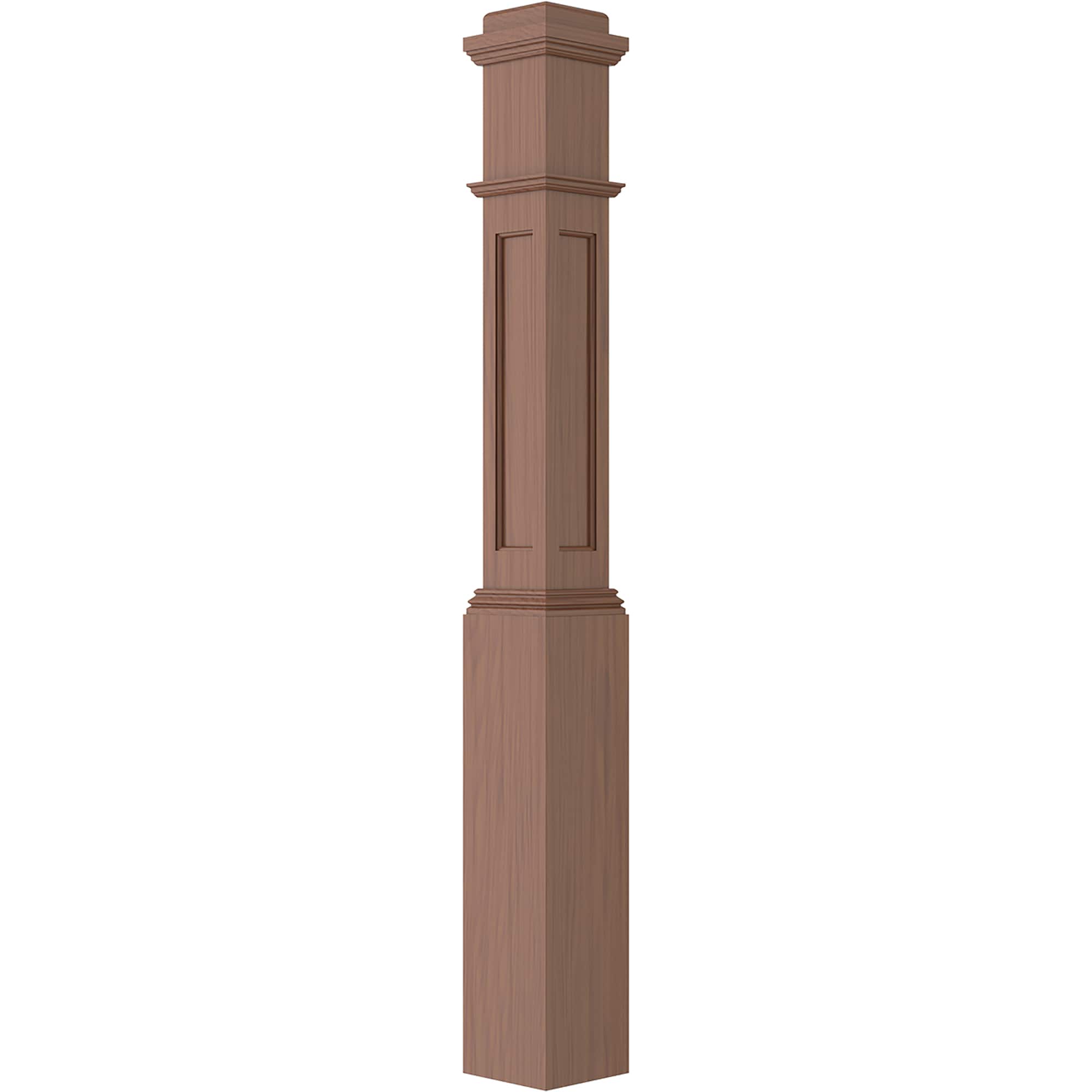 L.J. Smith Stair Systems LJRC-4091-C 6.25-in x 55-in Unfinished Cherry Universal Stair Newel Post
