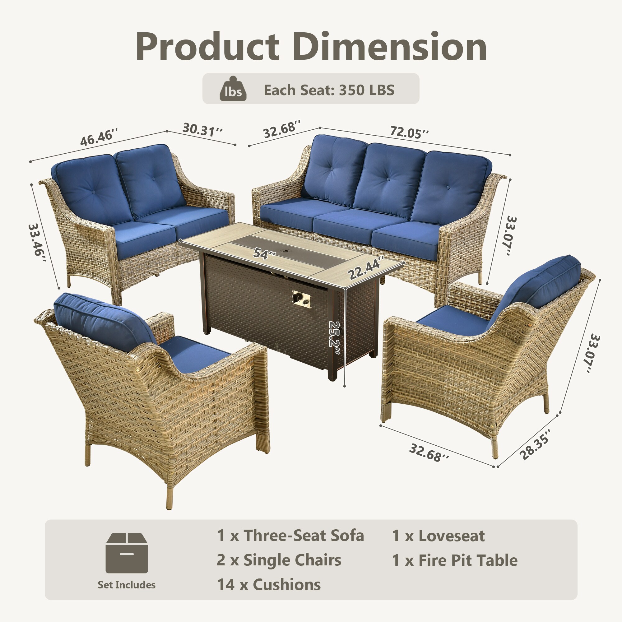 ALTRIGUS 6LCFP8503-PAD705AL Patio-Conversation-Sets - View #7