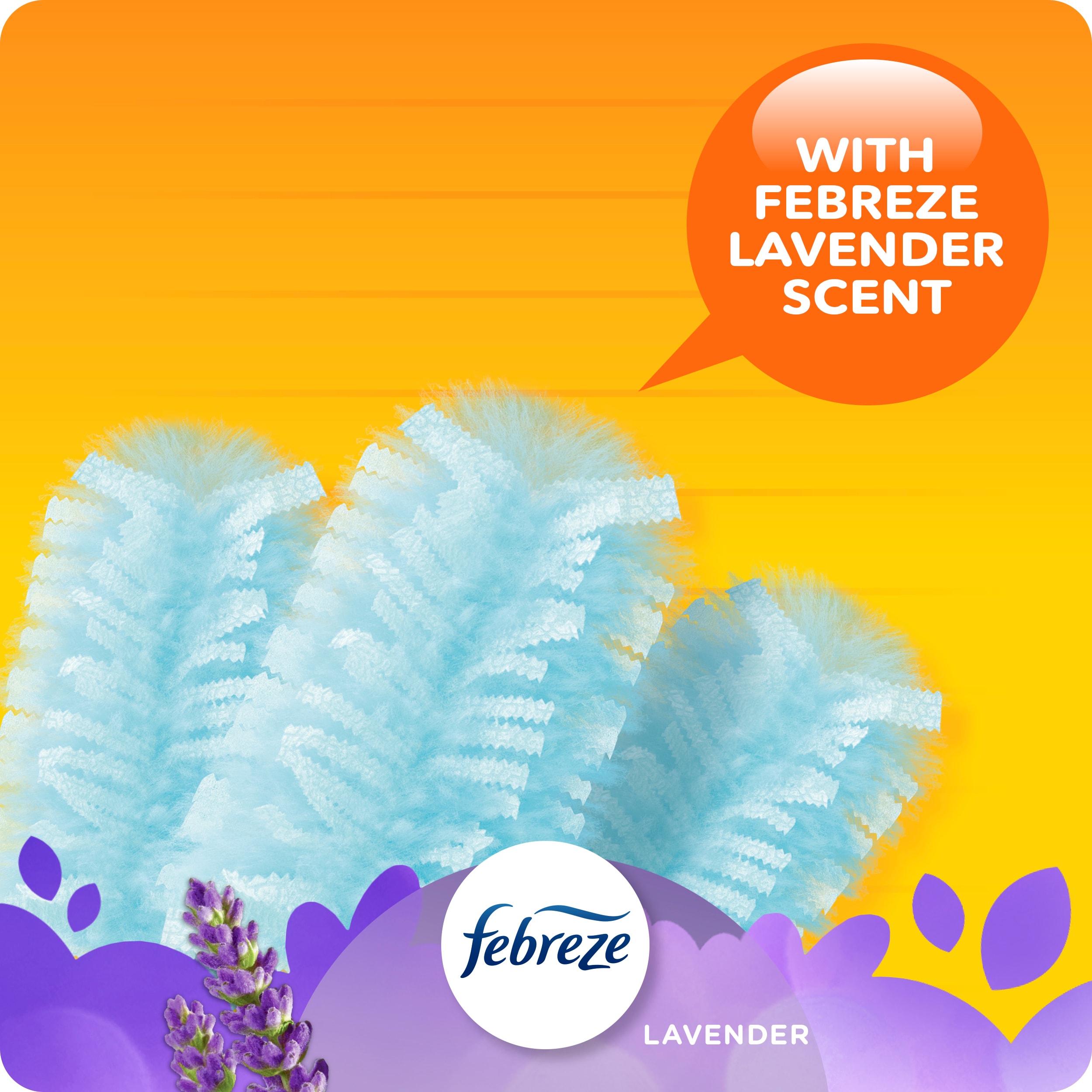 Lavender Scent Multi-Surface Duster Refills - 18 Count
