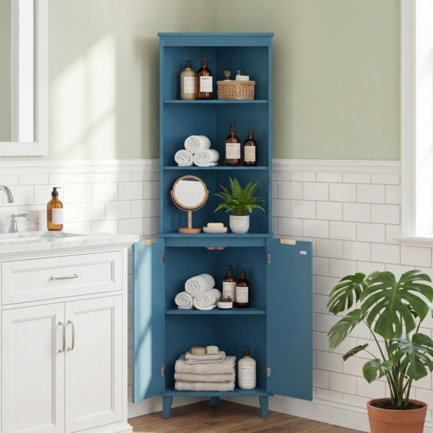 Vanityfus VF-BFC13811BL Linen-Cabinets - View #4