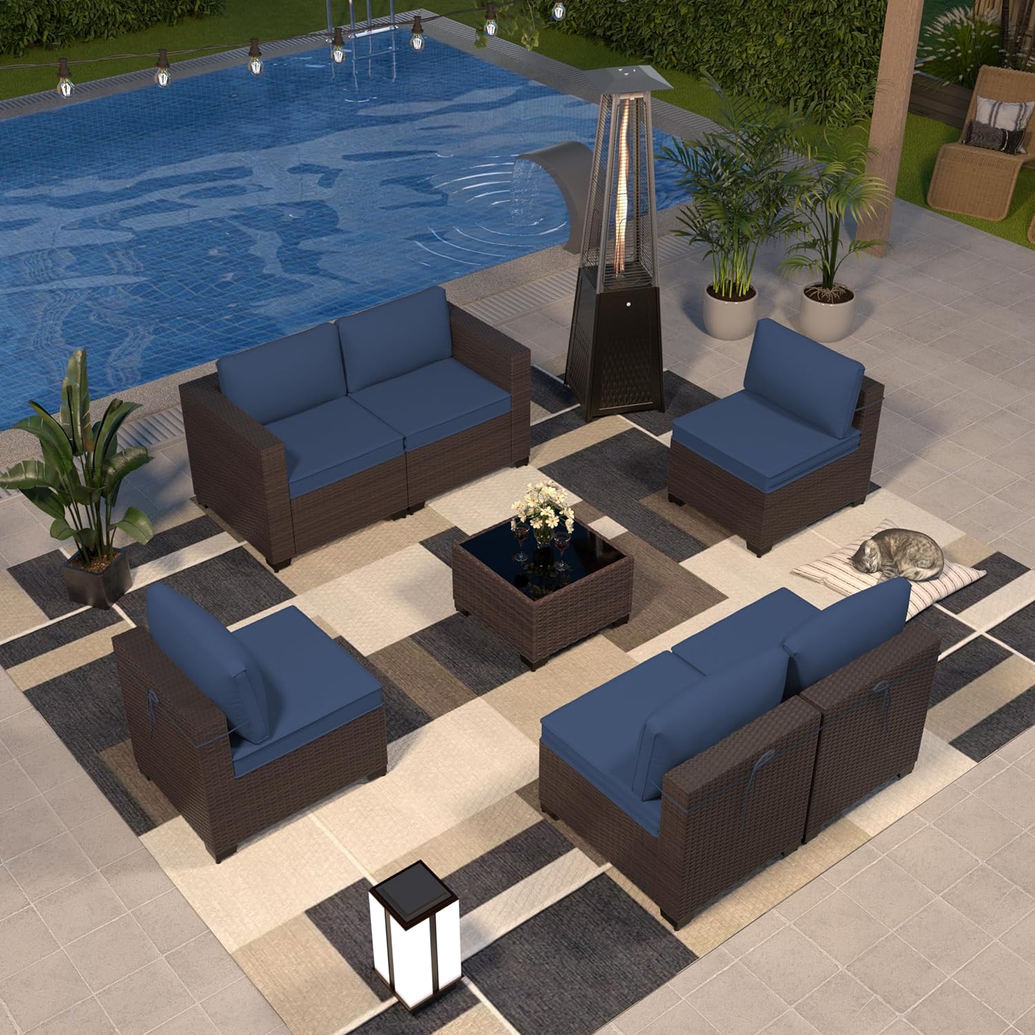 ALAULM LS-7PCS+PH-NAVY Patio-Conversation-Sets - View #7