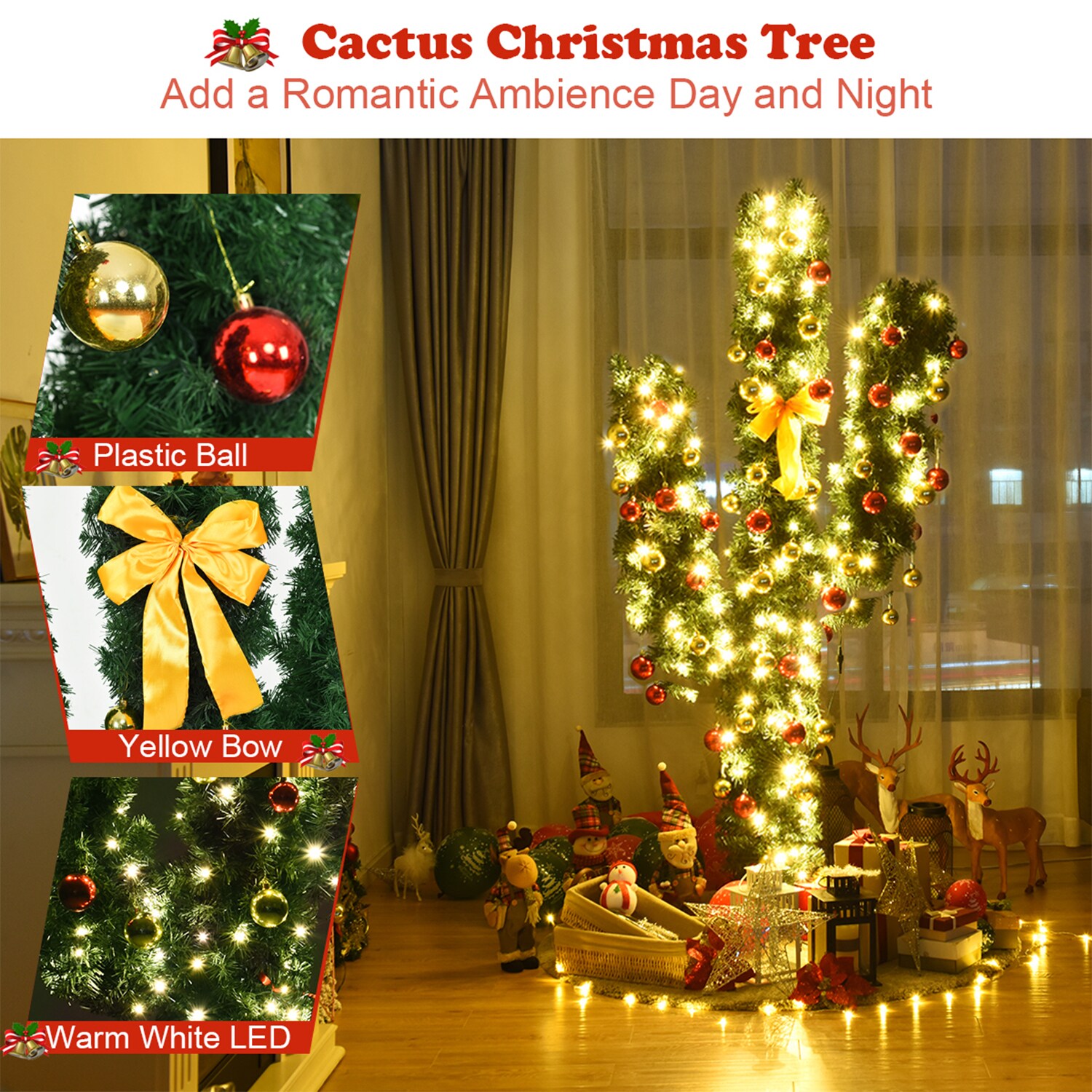 WELLFOR CM-HWY-20646 Artificial-Christmas-Trees - View #4