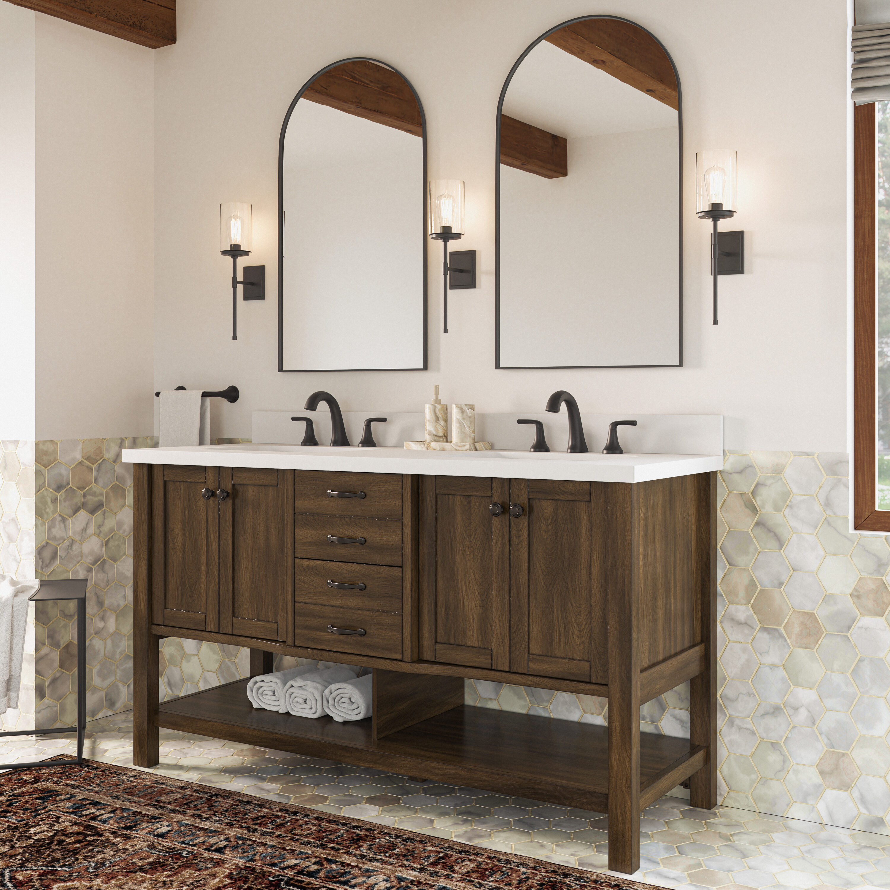 allen + roth WSL60RVE Bath-Vanity-Combo - View #3