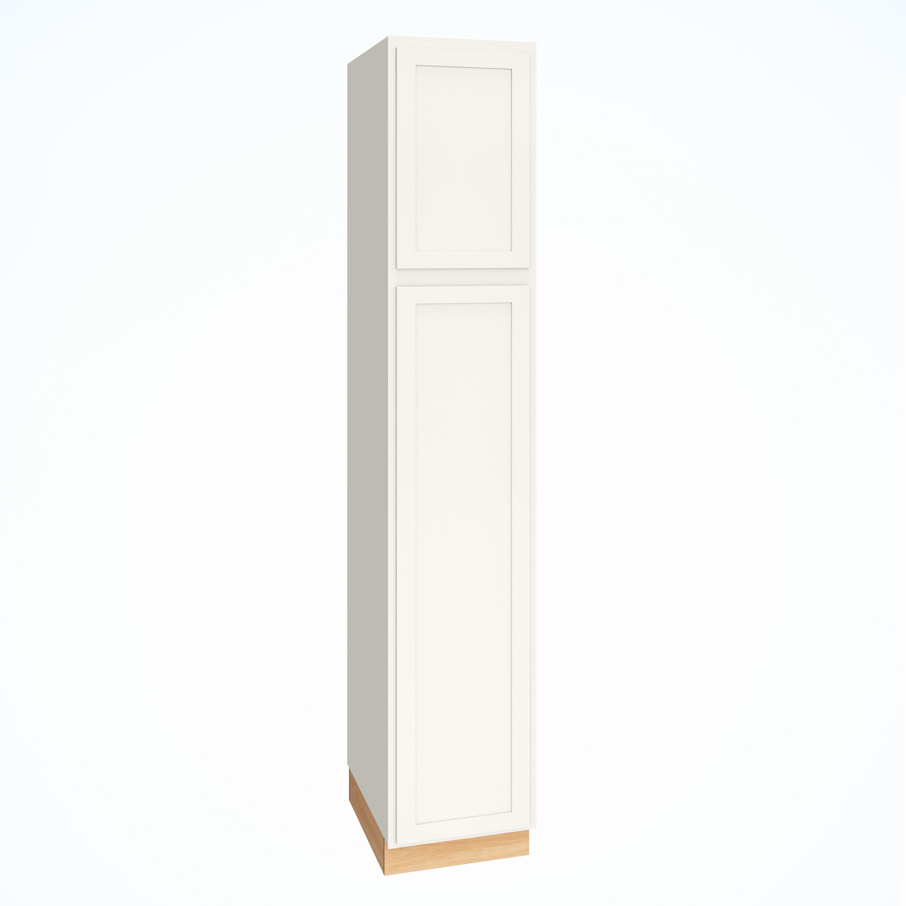 Diamond Express 321 U189324R Jamestown 18-in W x 93-in H x 24-in D White Partial Overlay Pantry Fully assembled Plywood Cabinet (Recessed Panel Shaker)