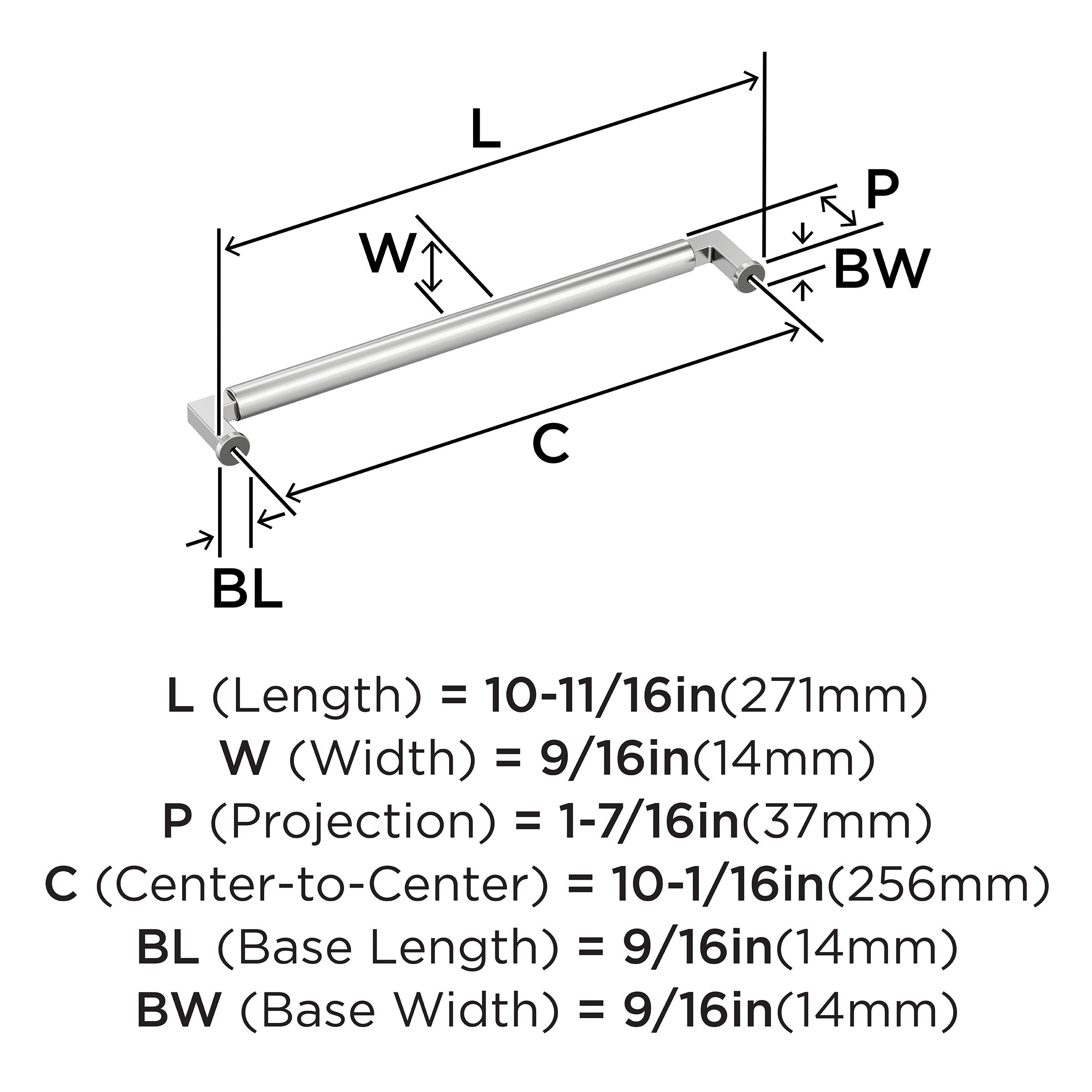 Amerock BP3748826 Cabinet-Pulls - View #4