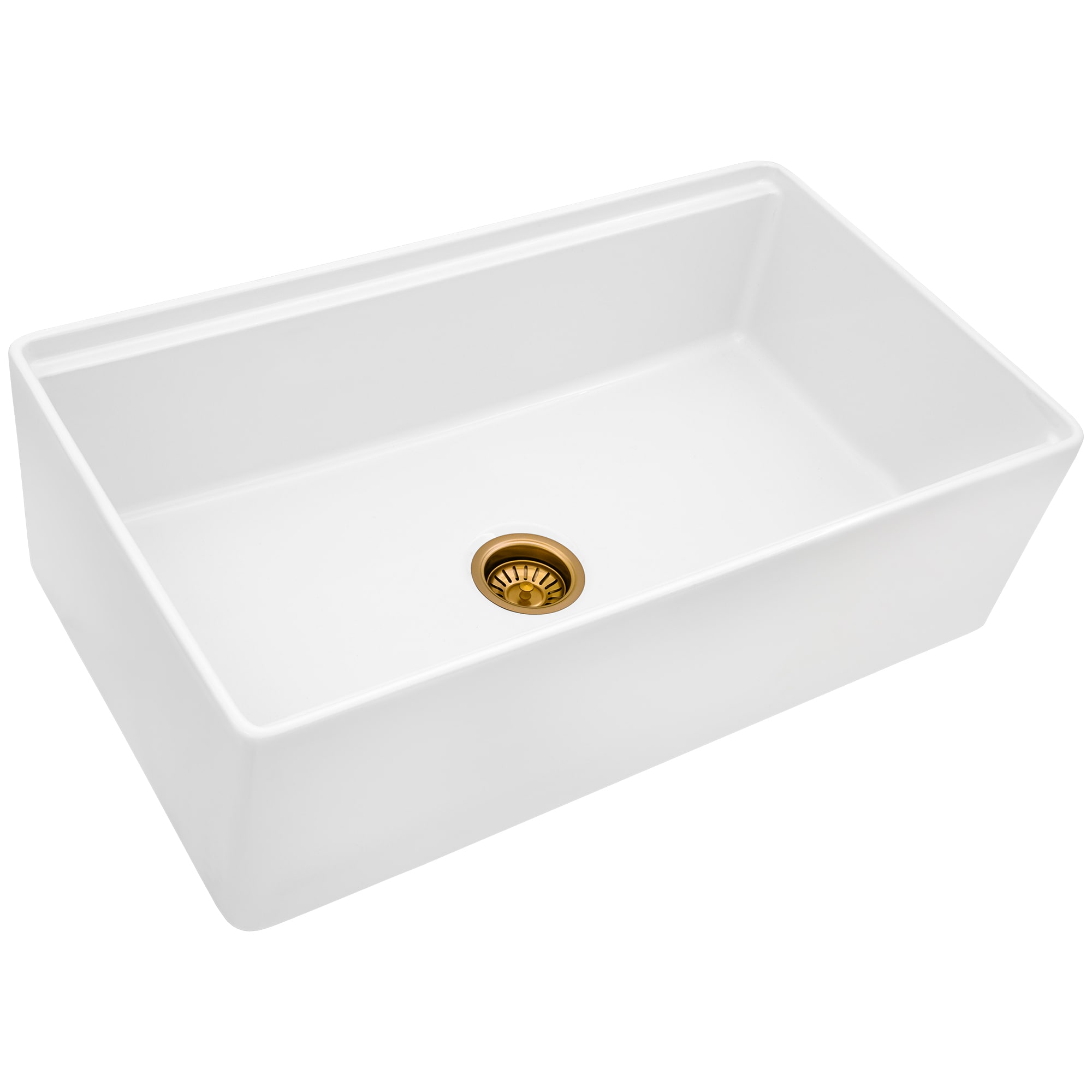 Matte Gold Satin Brass Kitchen Sink Basket Strainer