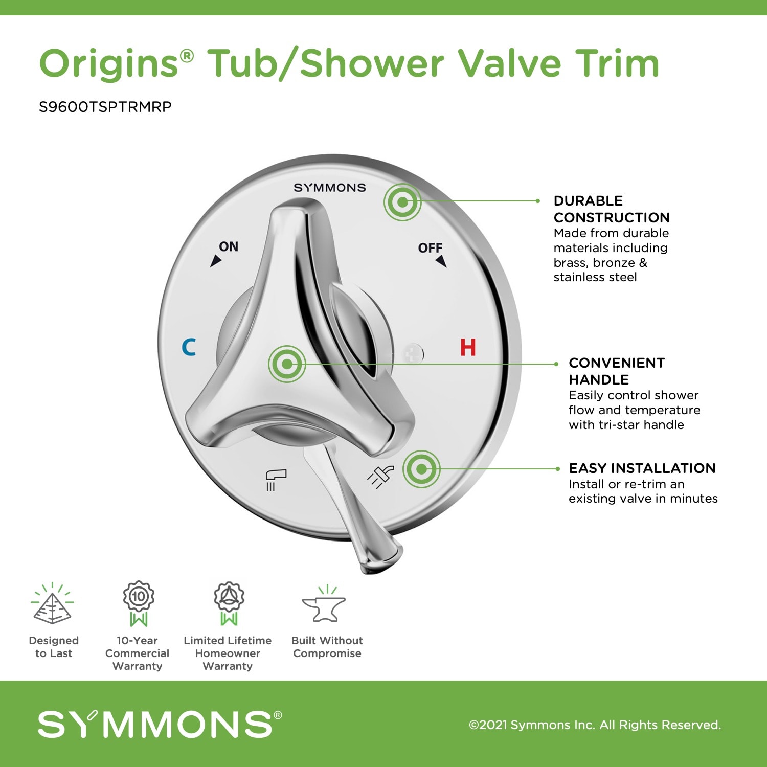 Symmons S9600TSPTRMRP Shower-Handles - View #5