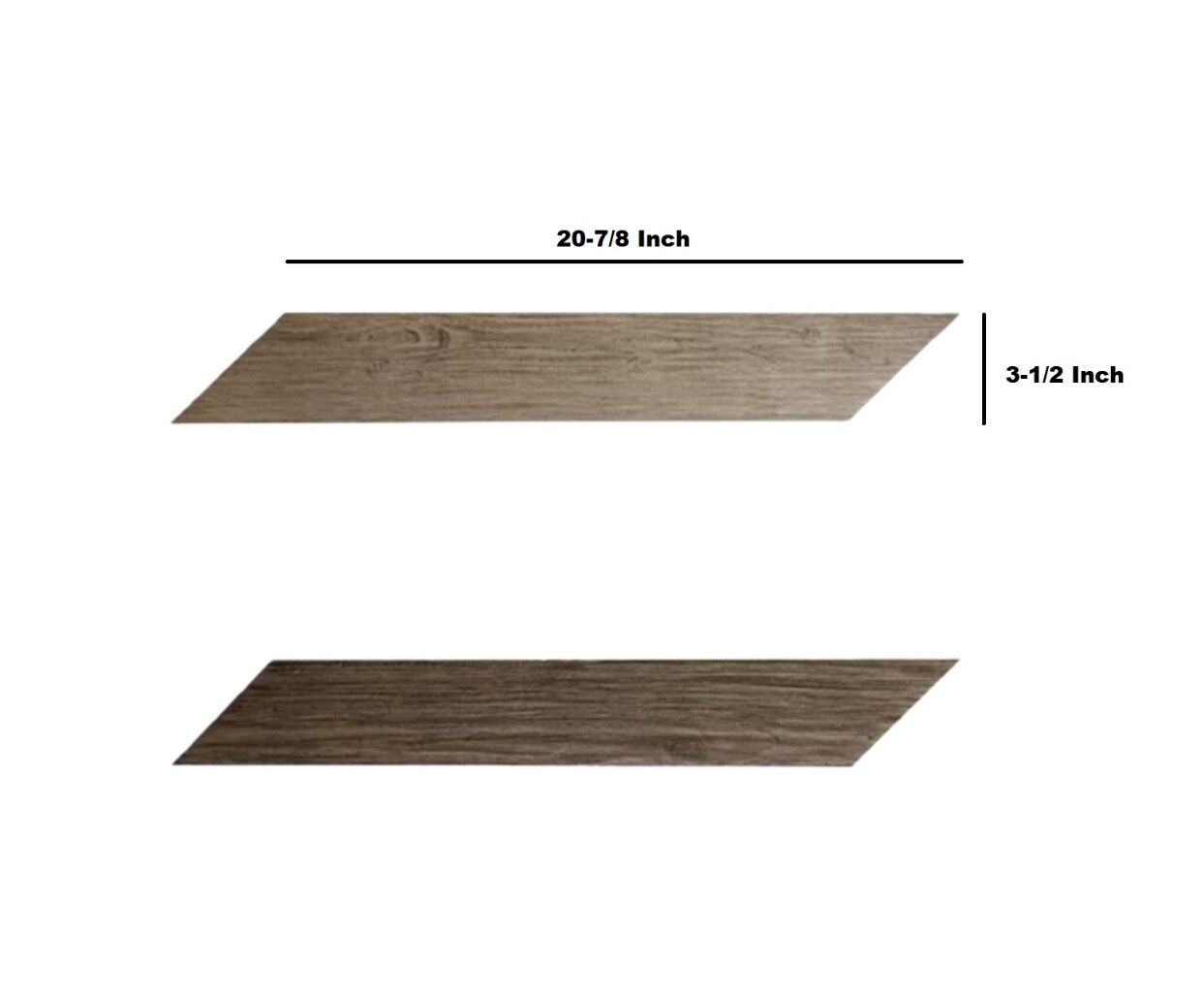 Kingsman Hardware 20-7/8-in x 3-1/2-in Embossed Gray Reclaimed Wood ...