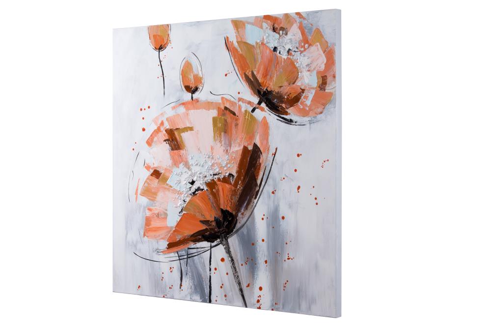 Varaluz Metal 40-in H x 40-in W Floral Painting on Canvas at Lowes.com